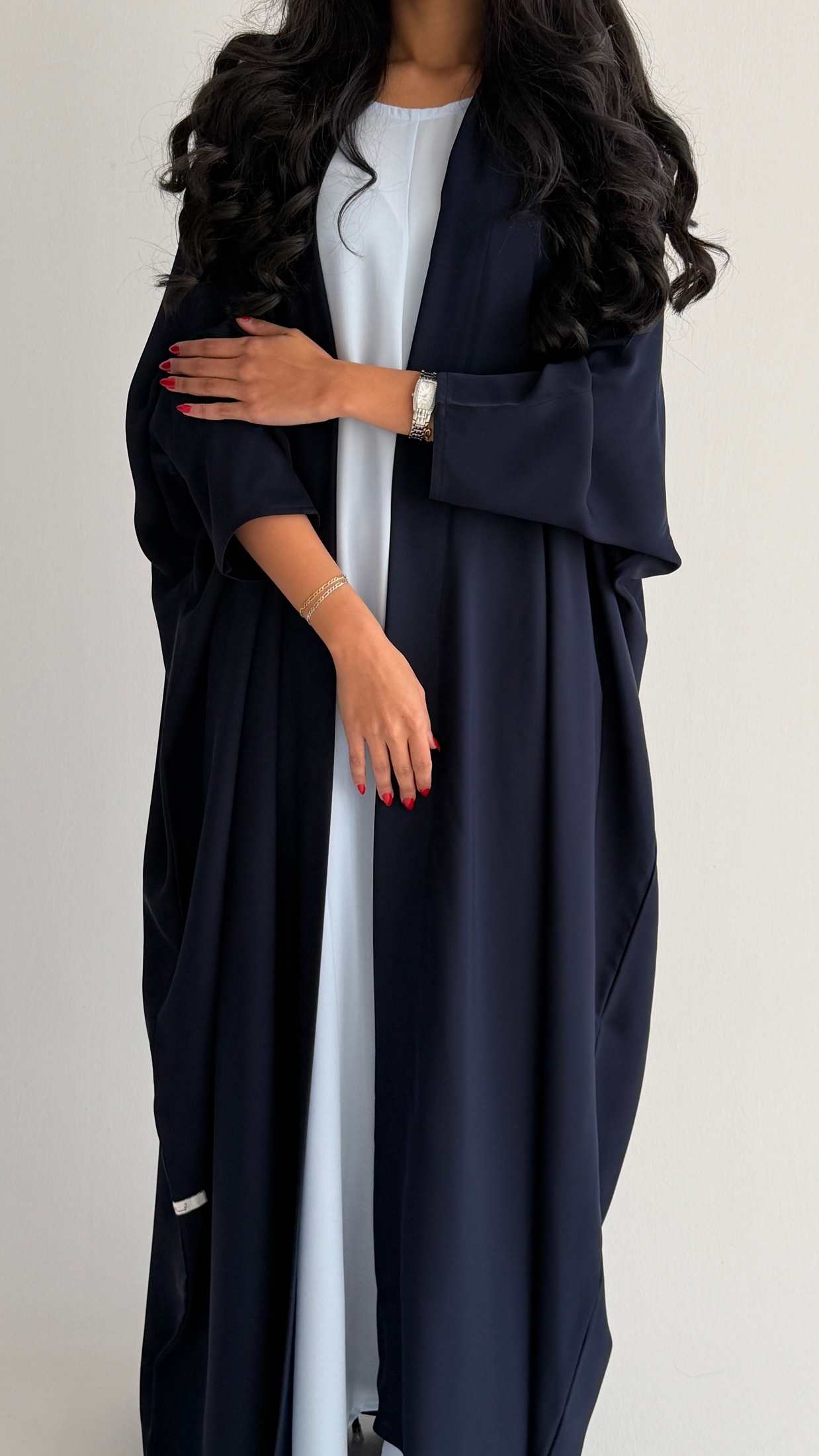 MWT1056 - عباية كريب مع فستان كريب - Aya