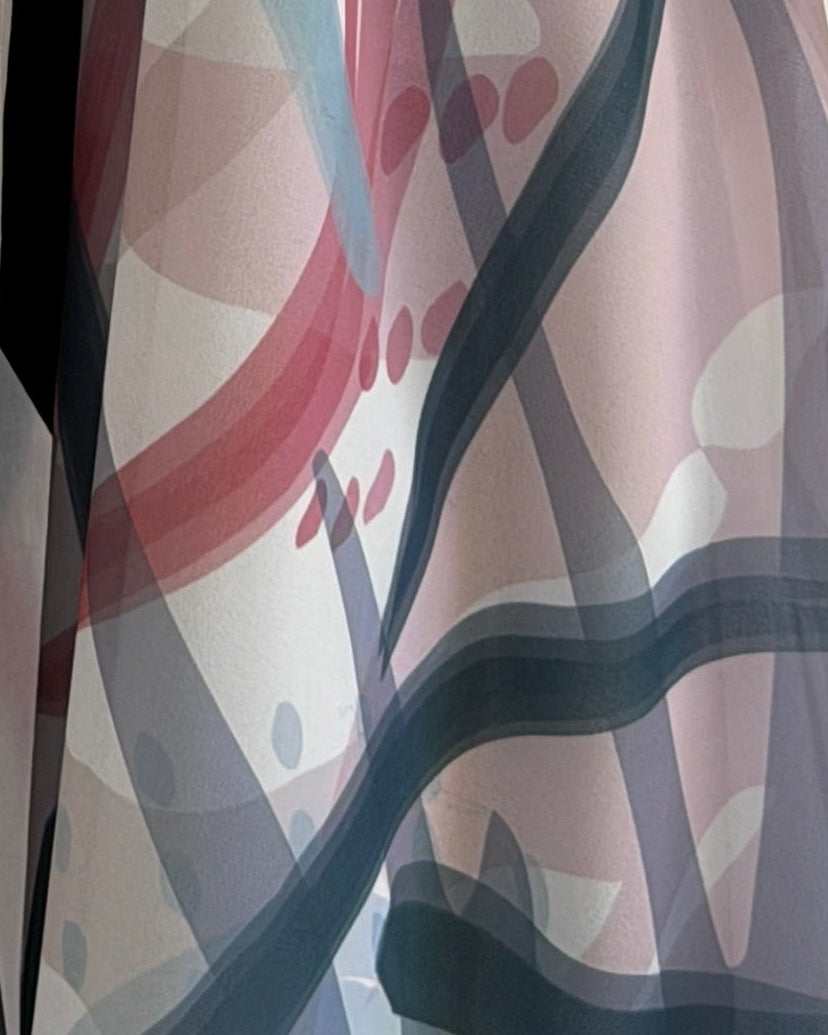 MWT1075 - عباية طباعة | Printed Abaya - Aya