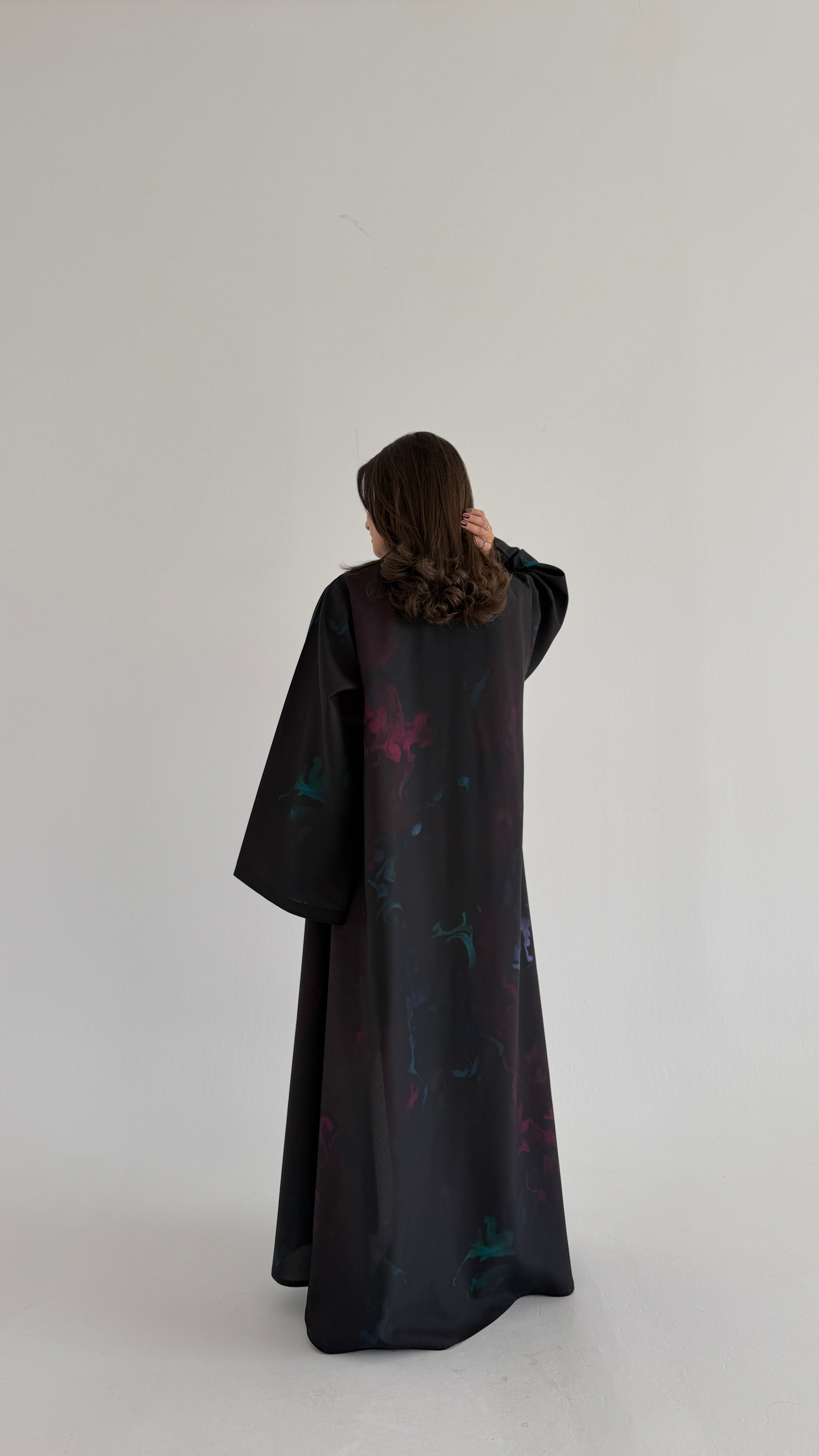 MWT1072 - عباية طباعة | Printed Abaya - Aya