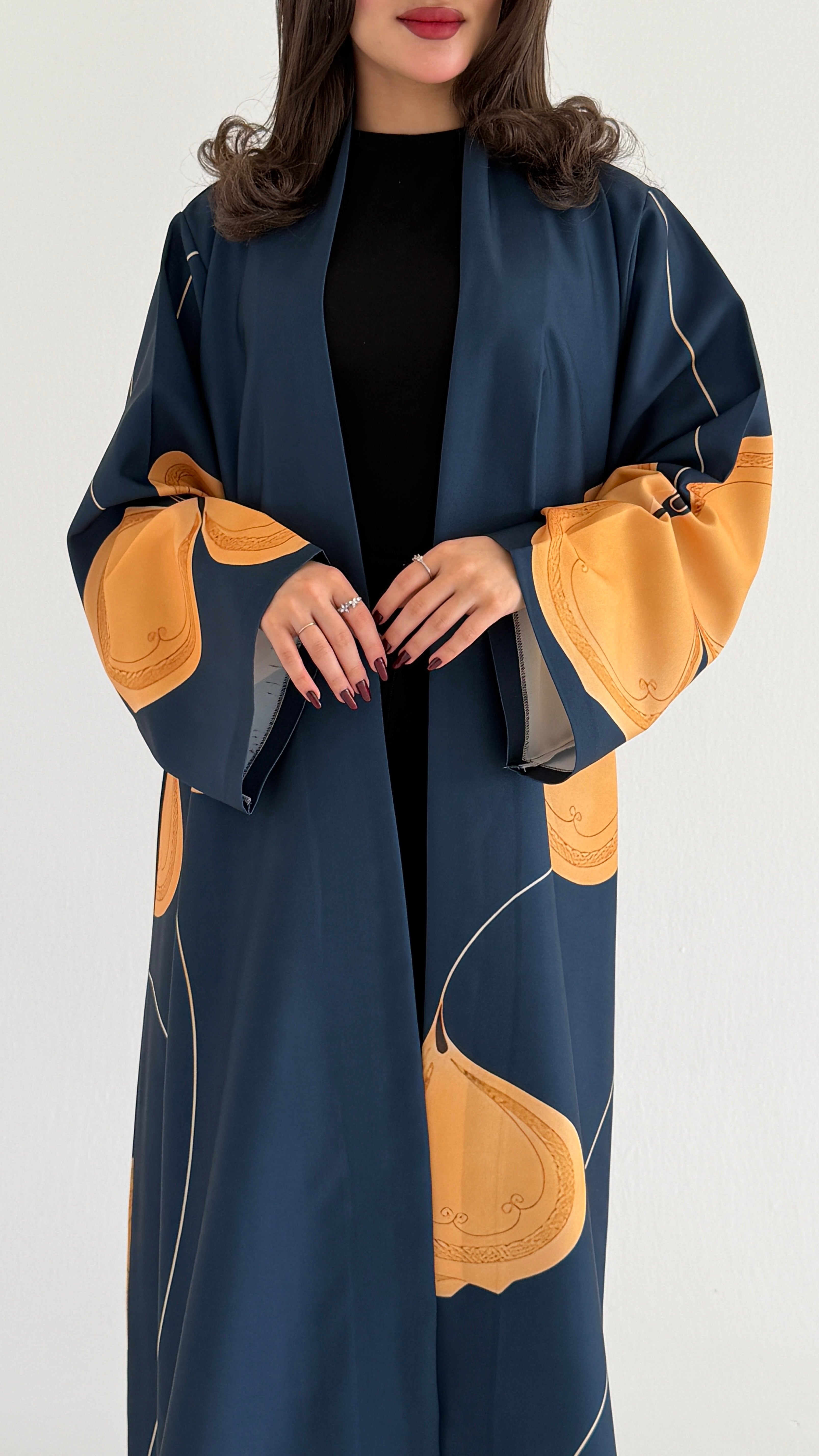MWT1071 - عباية طباعة | Printed Abaya - Aya