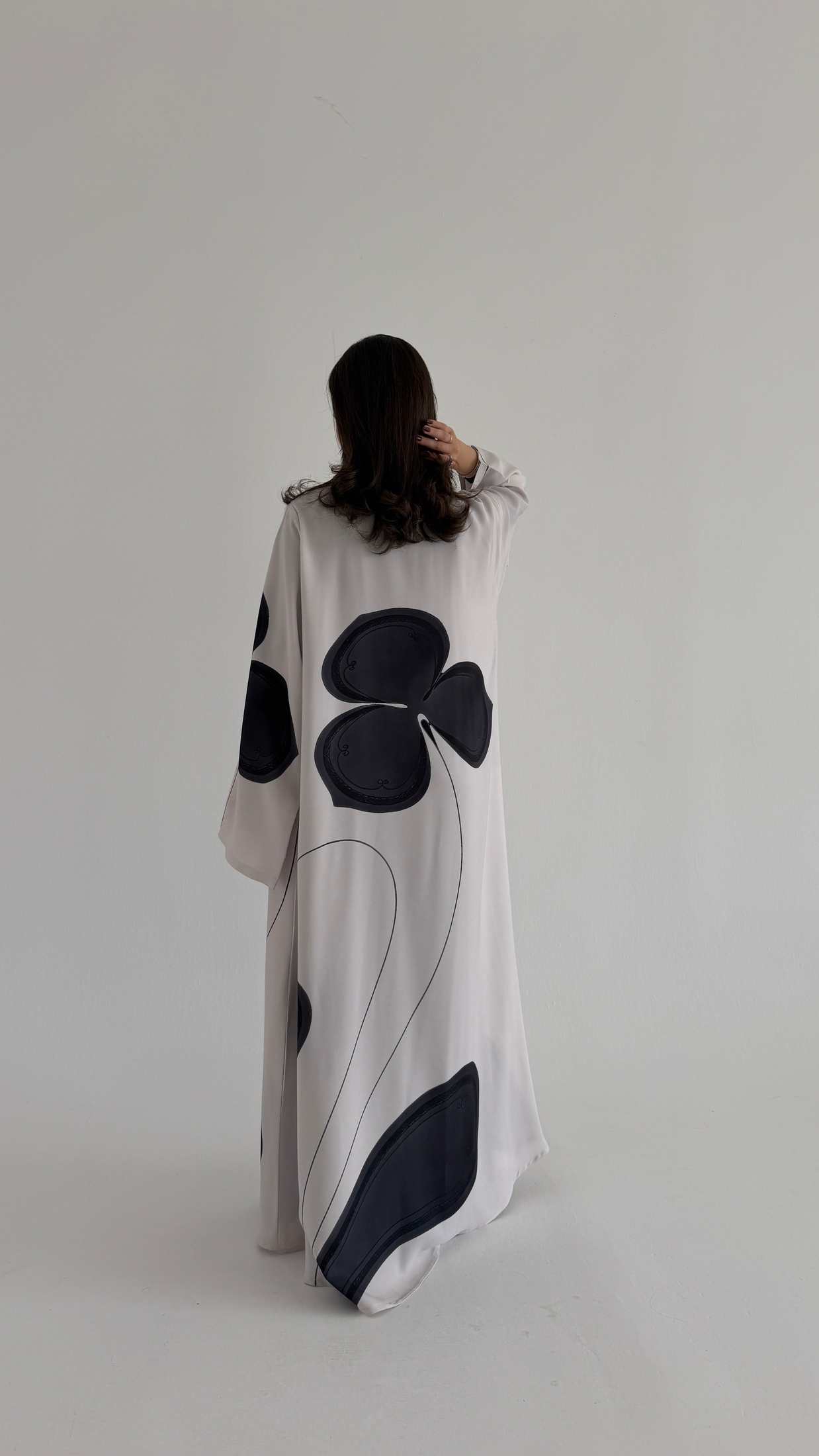 MWT1068 -عباية طباعة | Printed Abaya - Aya