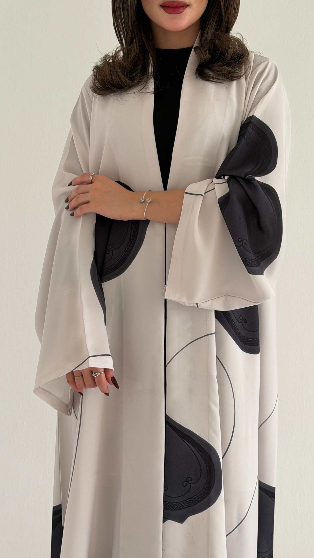 MWT1068 -عباية طباعة | Printed Abaya - Aya