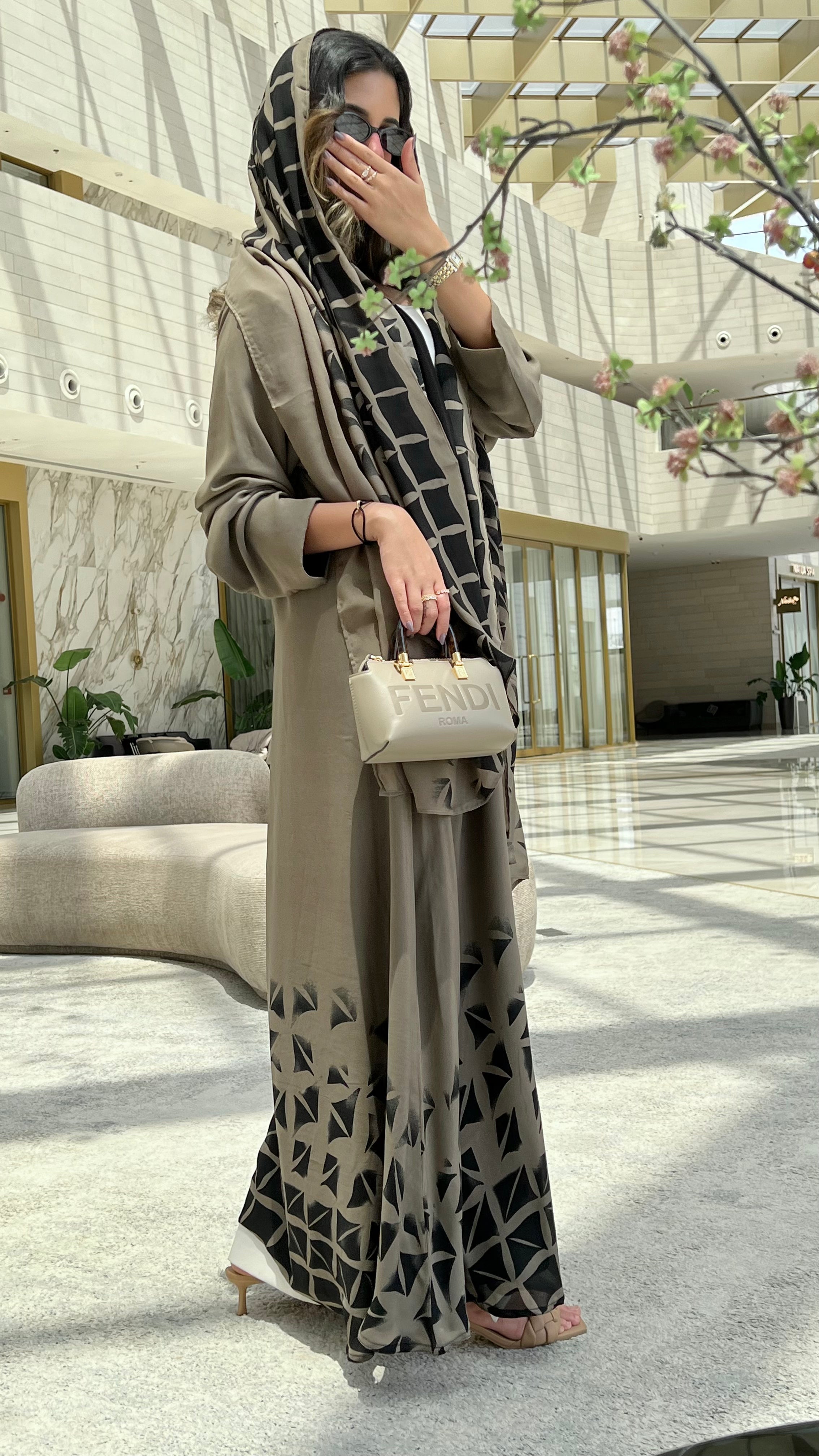 MW1616 - عباية صيفيه شيفون مبطن-Summer padded chiffon - Aya