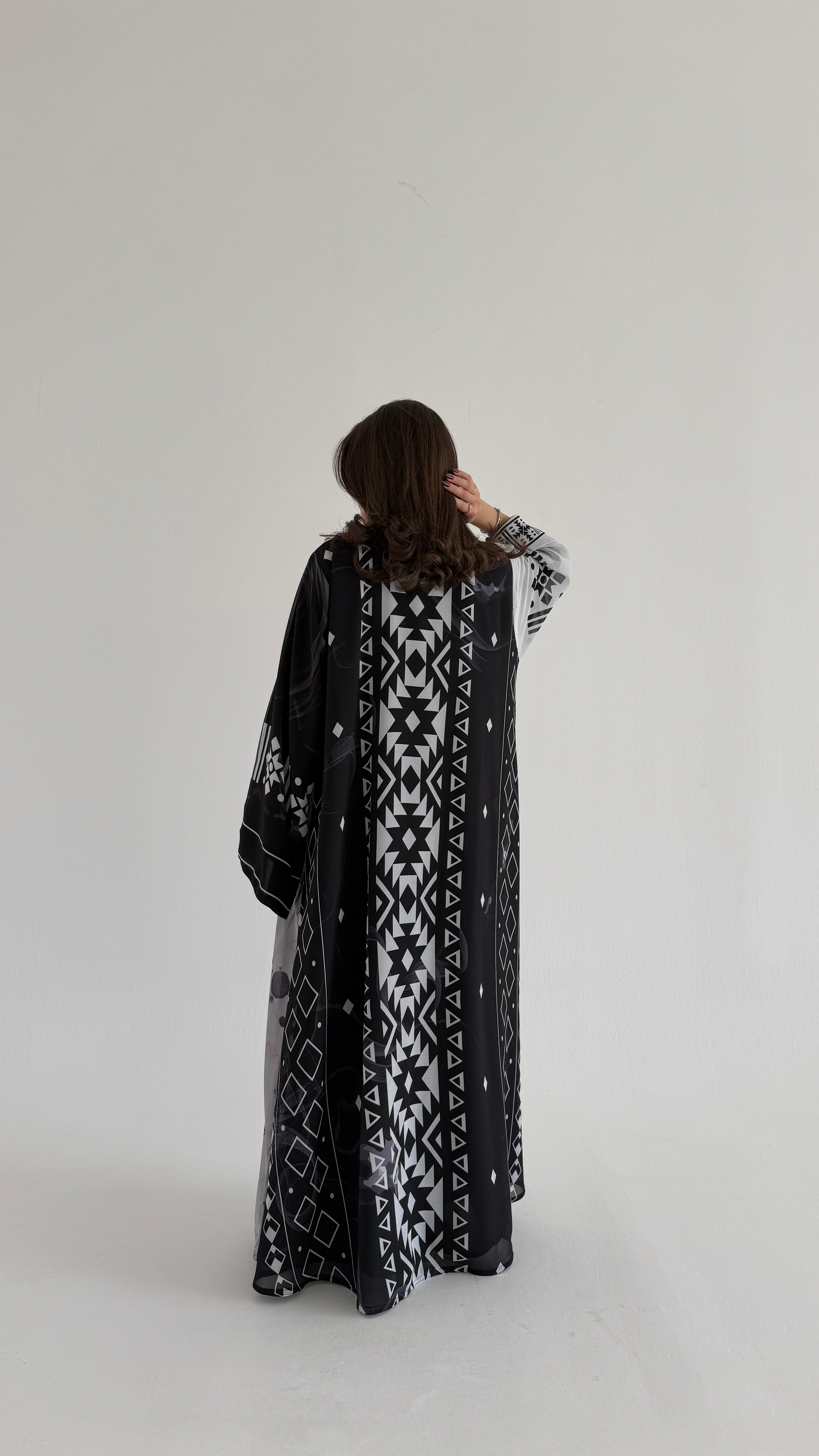 MWT1065 -عباية طباعة | Printed Abaya - Aya