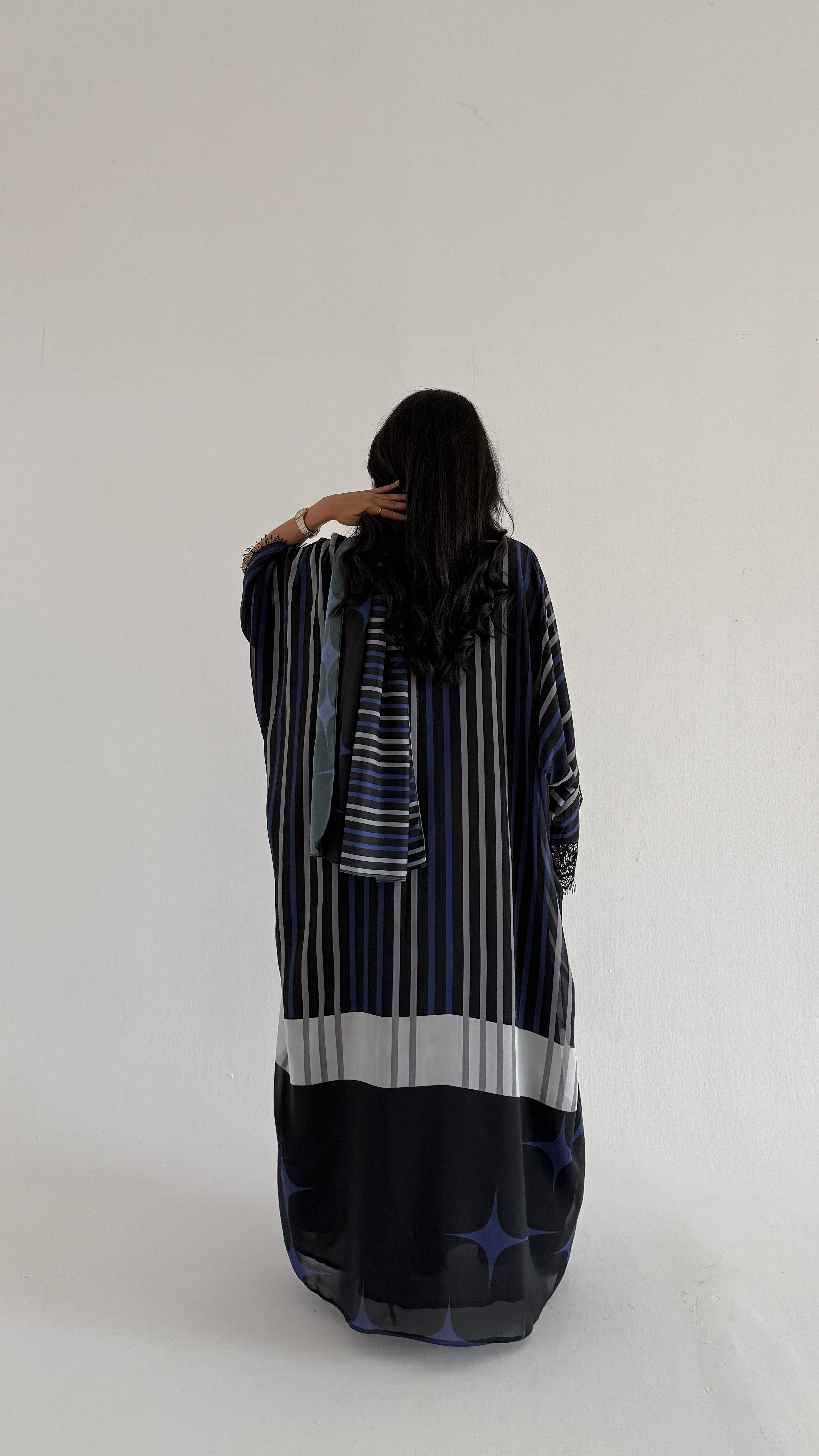 MWT5209 - عبايه طباعه شيفون