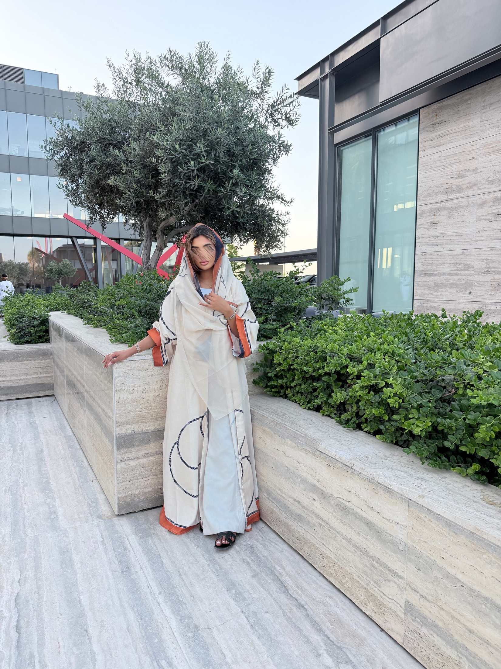 MWT1133 - عباية طباعة | Printed Abaya - Aya