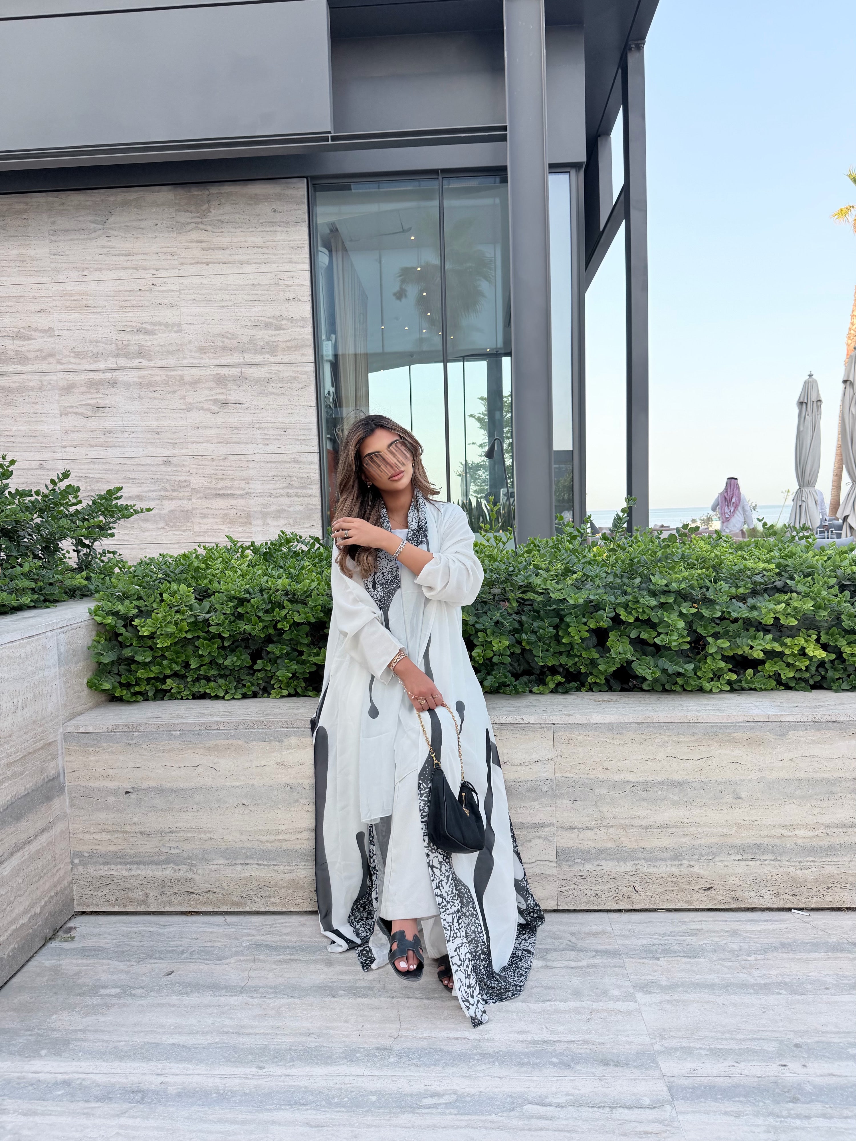 MWT1143 - عباية طباعة | Printed Abaya - Aya