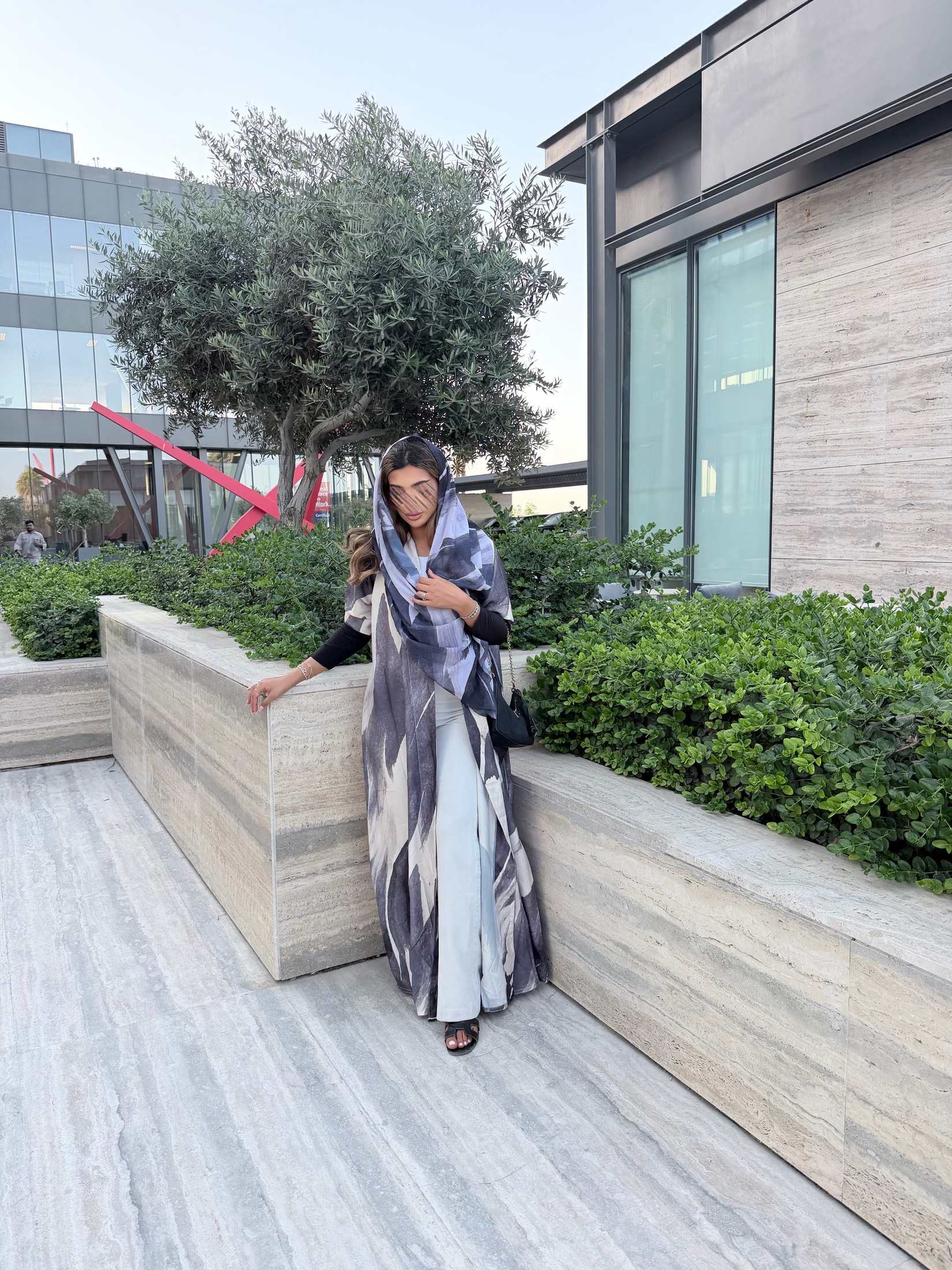 MWT1159 - عباية طباعة | Printed Abaya - Aya