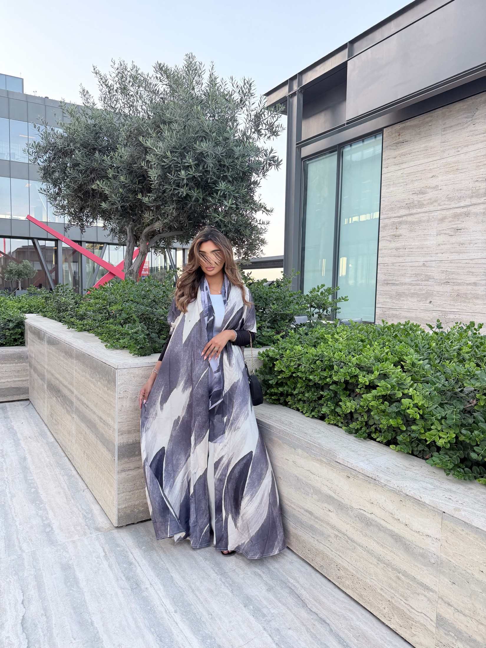 MWT1159 - عباية طباعة | Printed Abaya - Aya