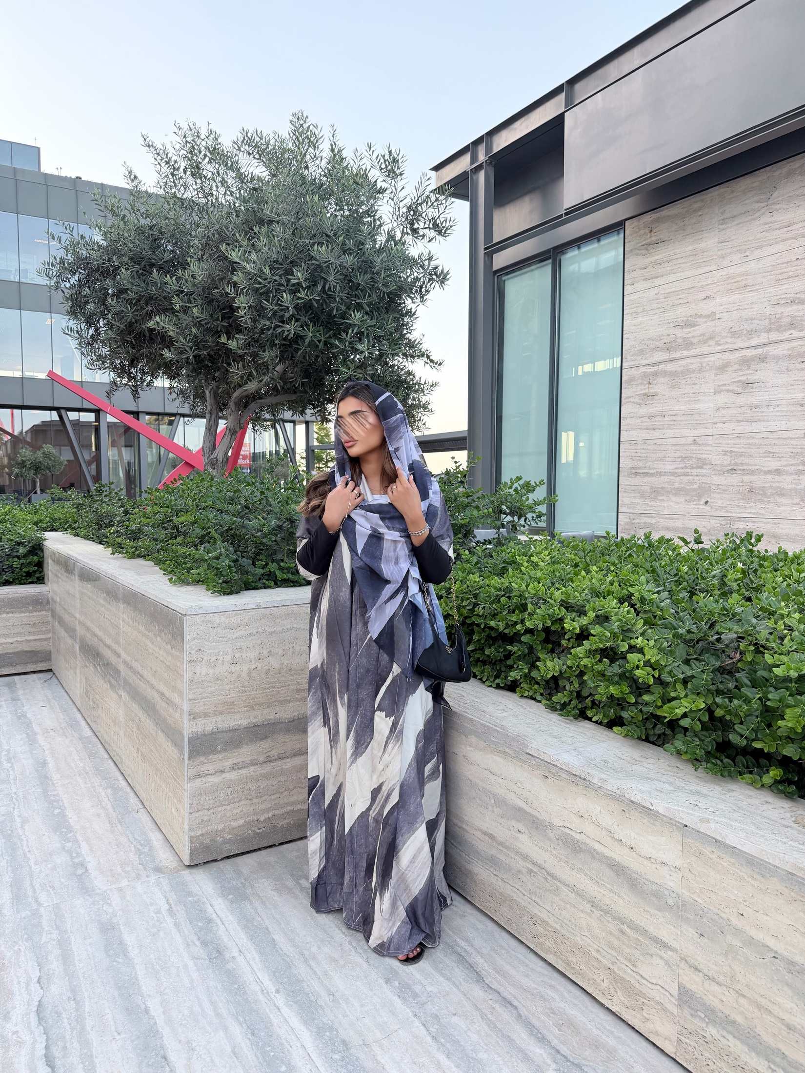 MWT1159 - عباية طباعة | Printed Abaya - Aya