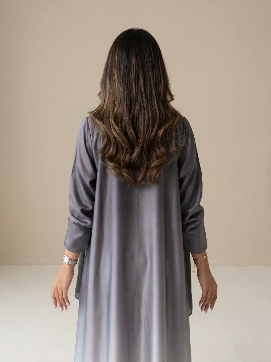 MWT4032 - عباية كلوش أومبرية -ombré cloche abaya