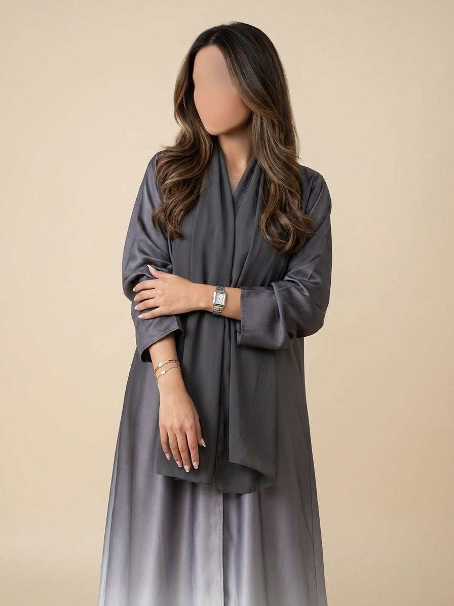 MWT4032 - عباية كلوش أومبرية -ombré cloche abaya