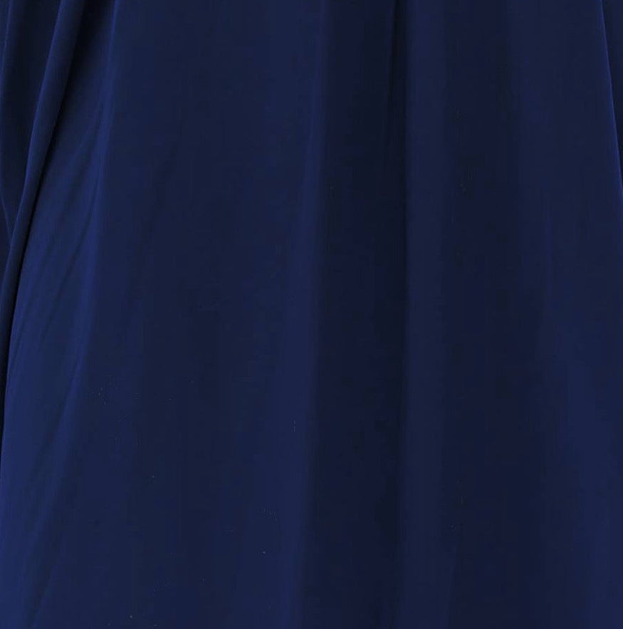 Plain Navy Blue Prayer Dress - Aya