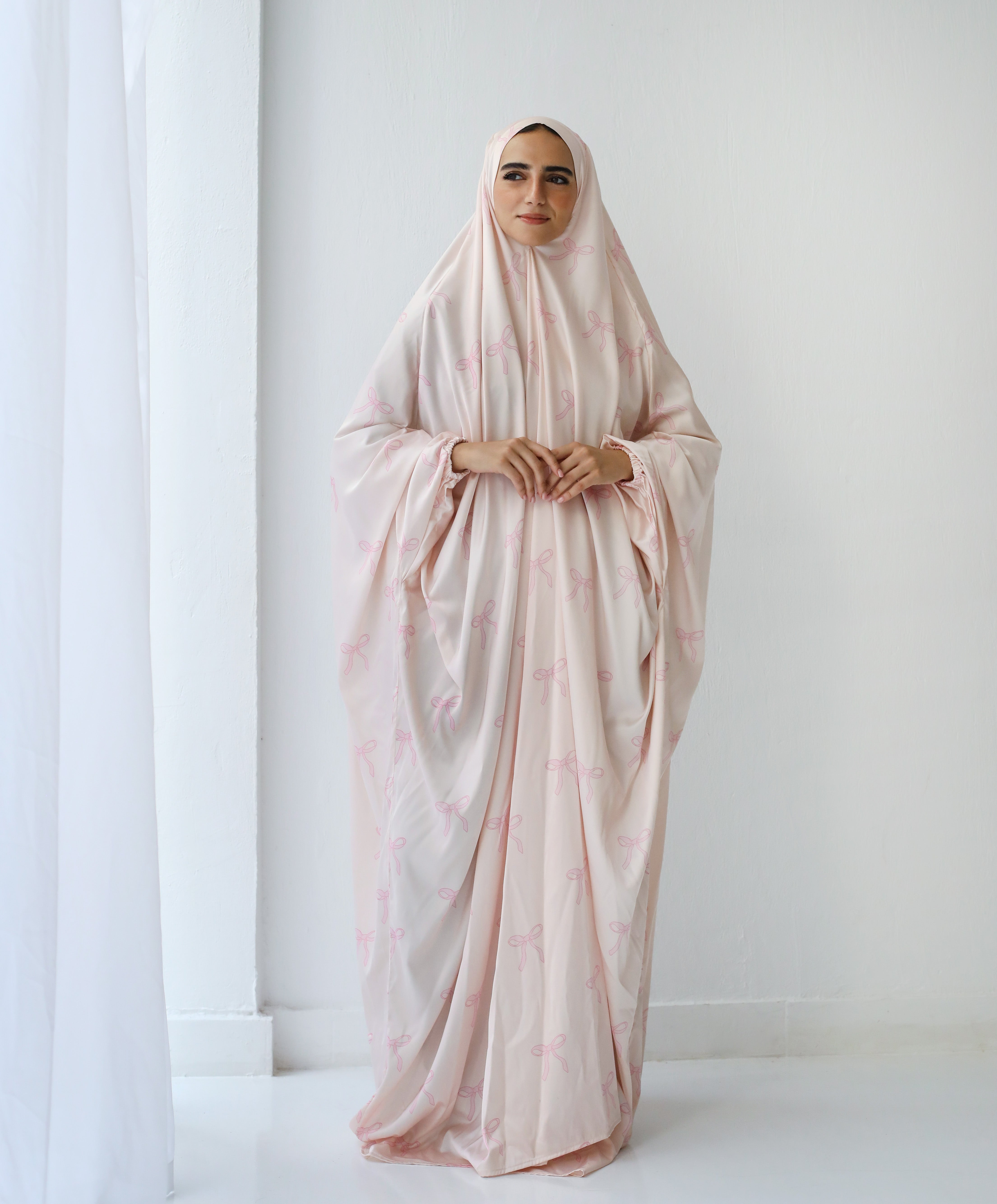 Rose Ties Slip On Khimar - Aya