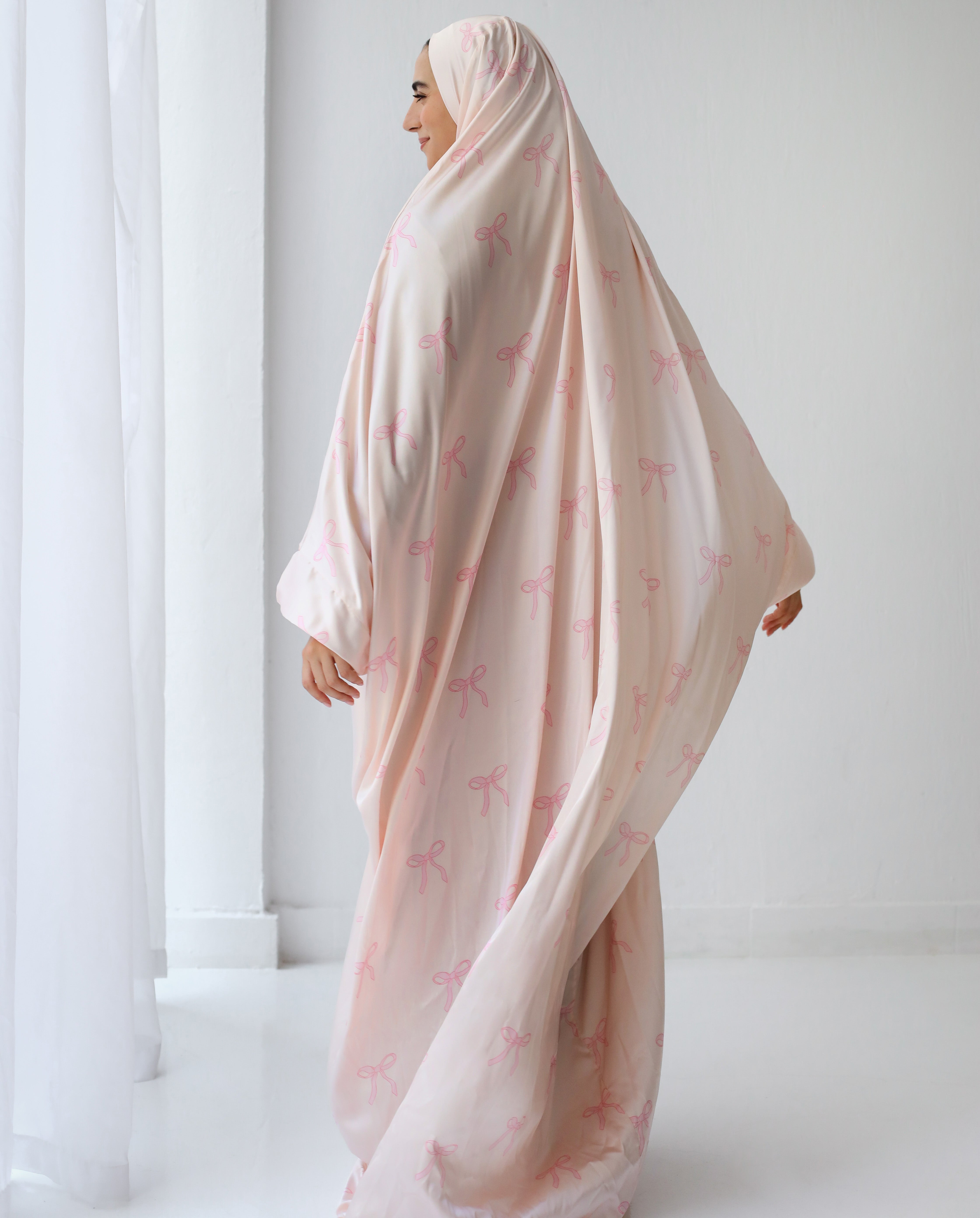 Rose Ties Slip On Khimar - Aya