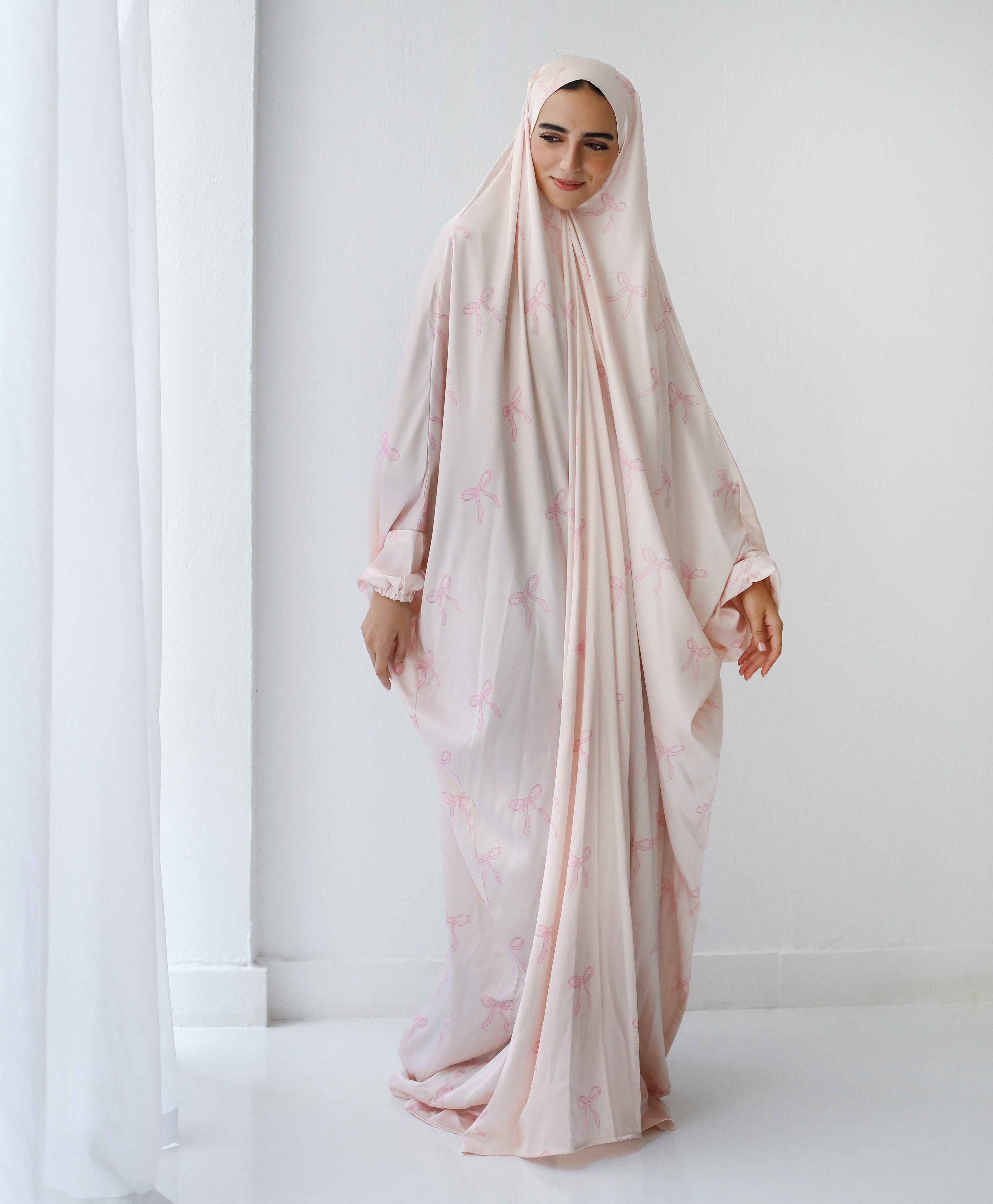 Rose Ties Slip On Khimar - Aya