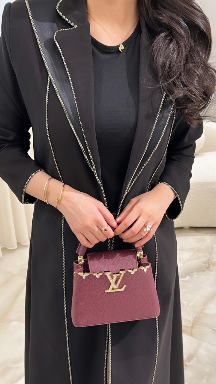 MW1721 - عباية بليزر اسود مع اضافة الساتان