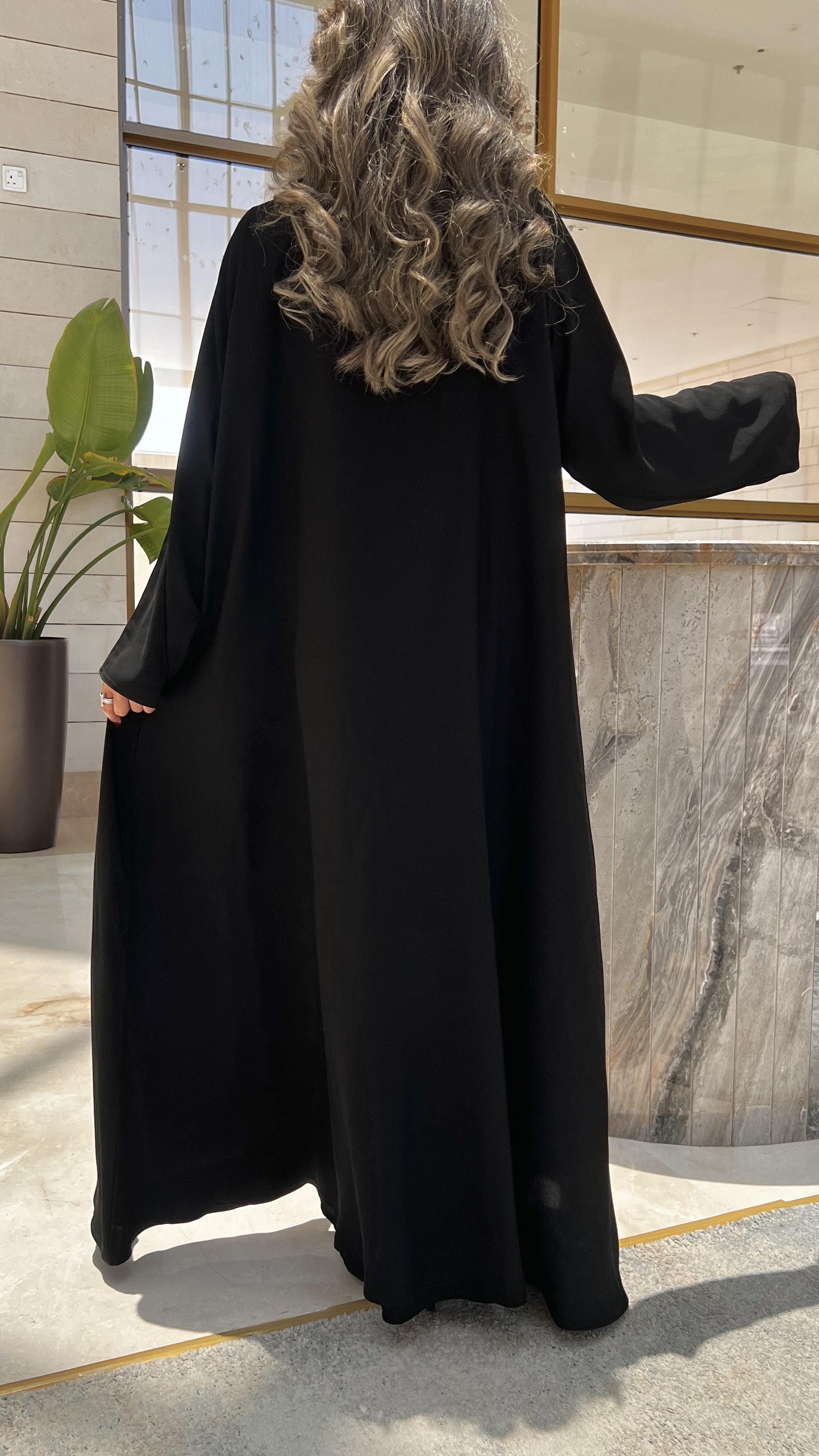 MW645 - Light Crepe Standing with Jacquard Half-Cloche