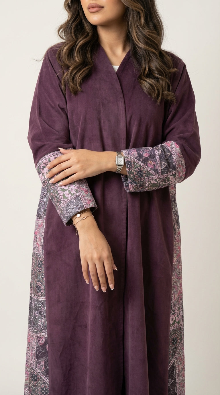 عباية لنن مع تدخيلة لنن طباعة - Image 3