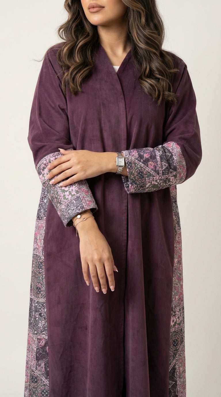 عباية لنن مع تدخيلة لنن طباعة - Image 3