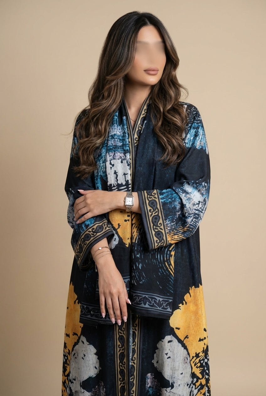 عباية طباعة | Printed Abaya - Image 2