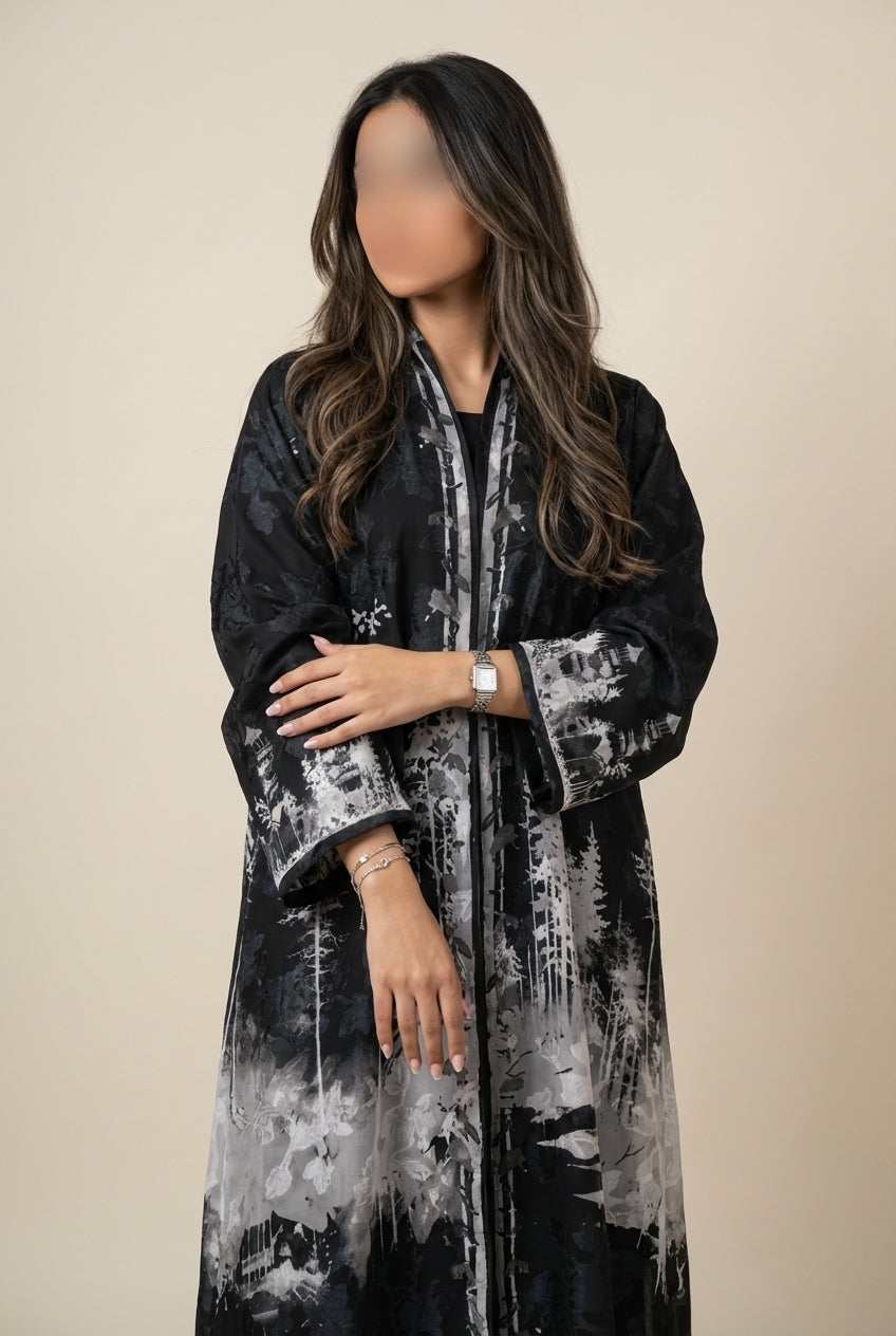 عباية طباعة | Printed Abaya - Image 3