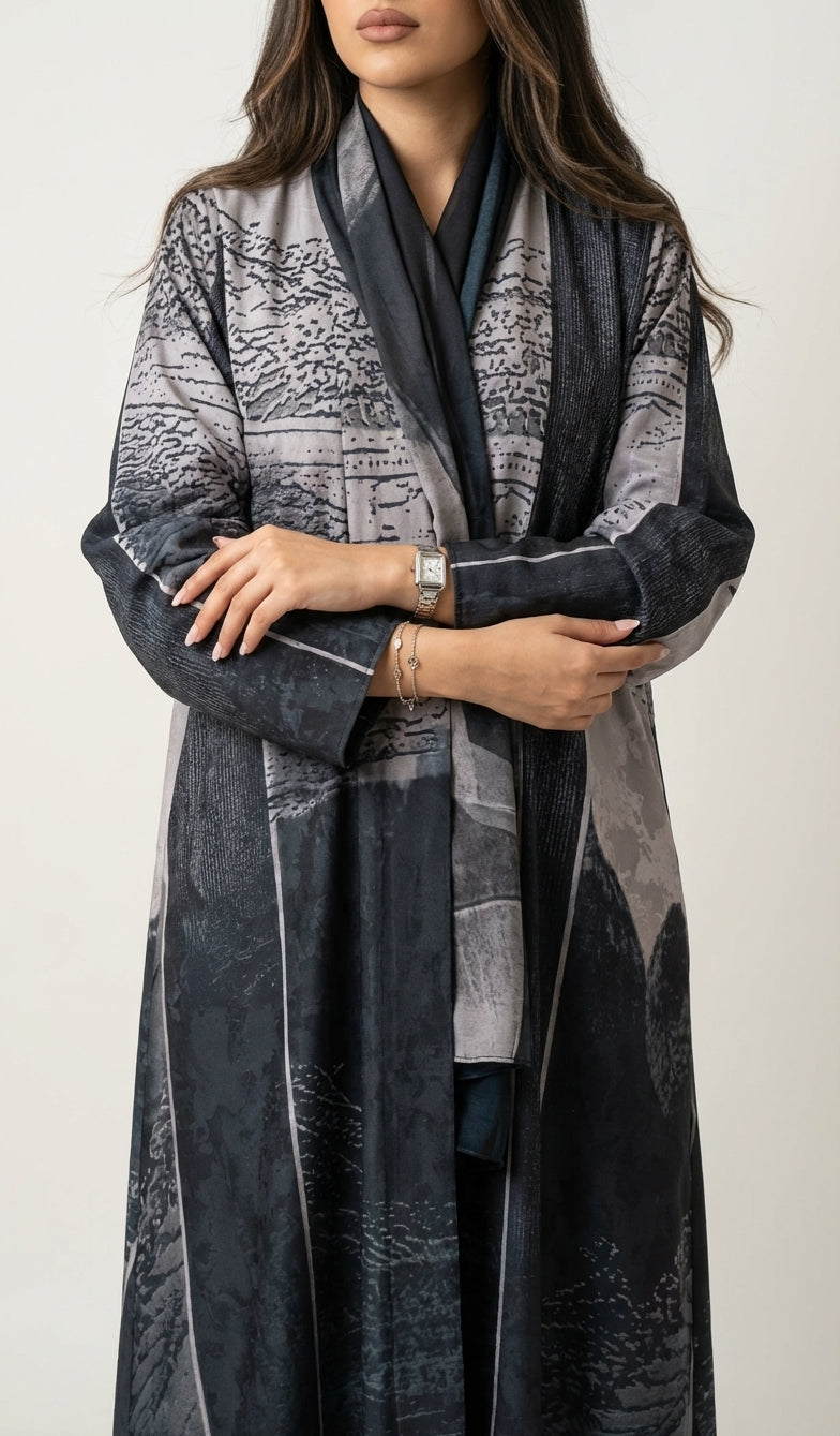 عباية طباعة | Printed Abaya - Image 3