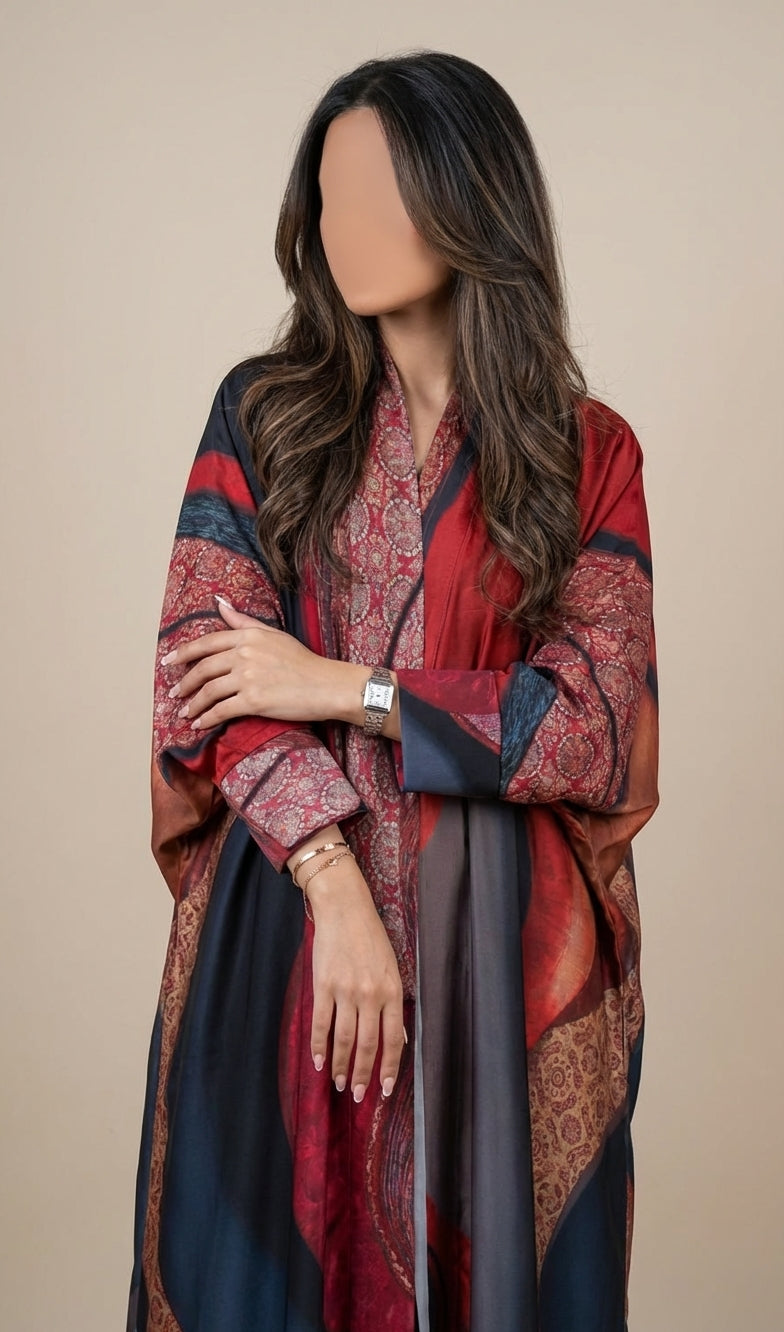 عباية طباعة | Printed Abaya - Image 1