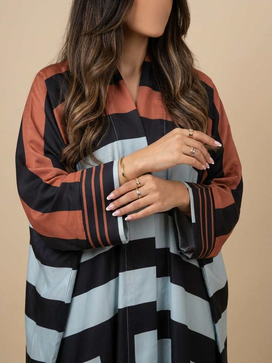 عباية طباعة | Printed Abaya - Image 3