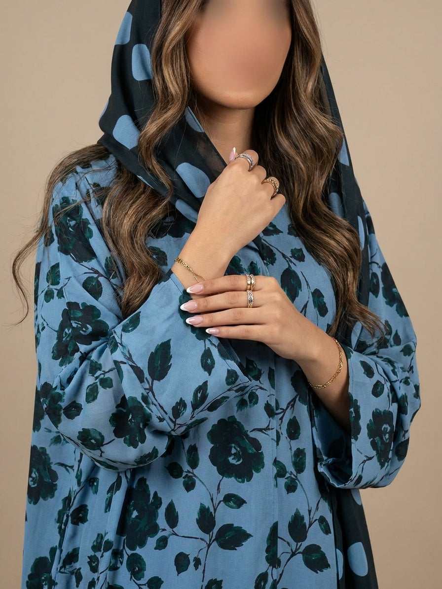 عباية طباعة | Printed Abaya - Image 1