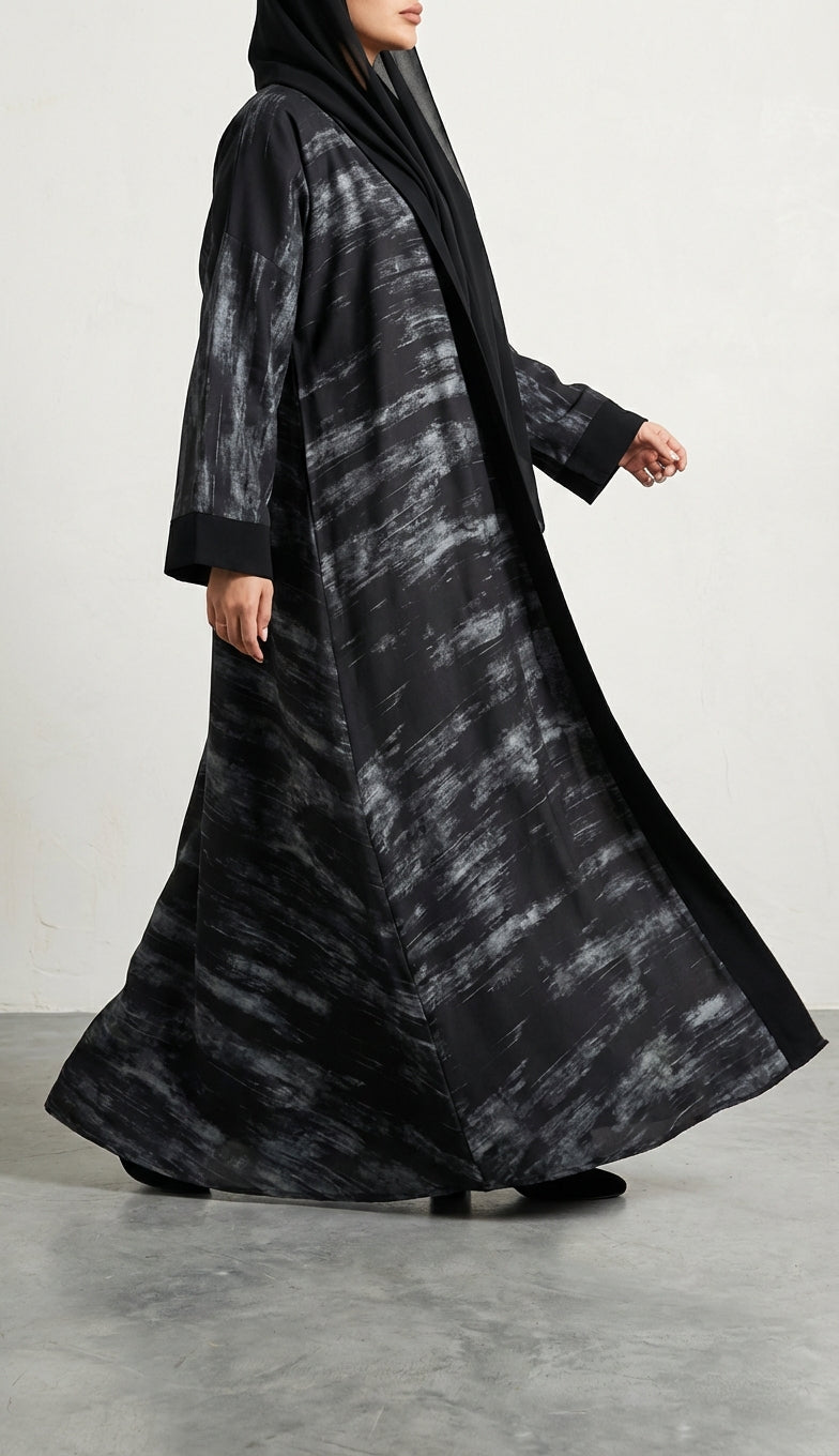 عباية كتان مطبوع - Image 1