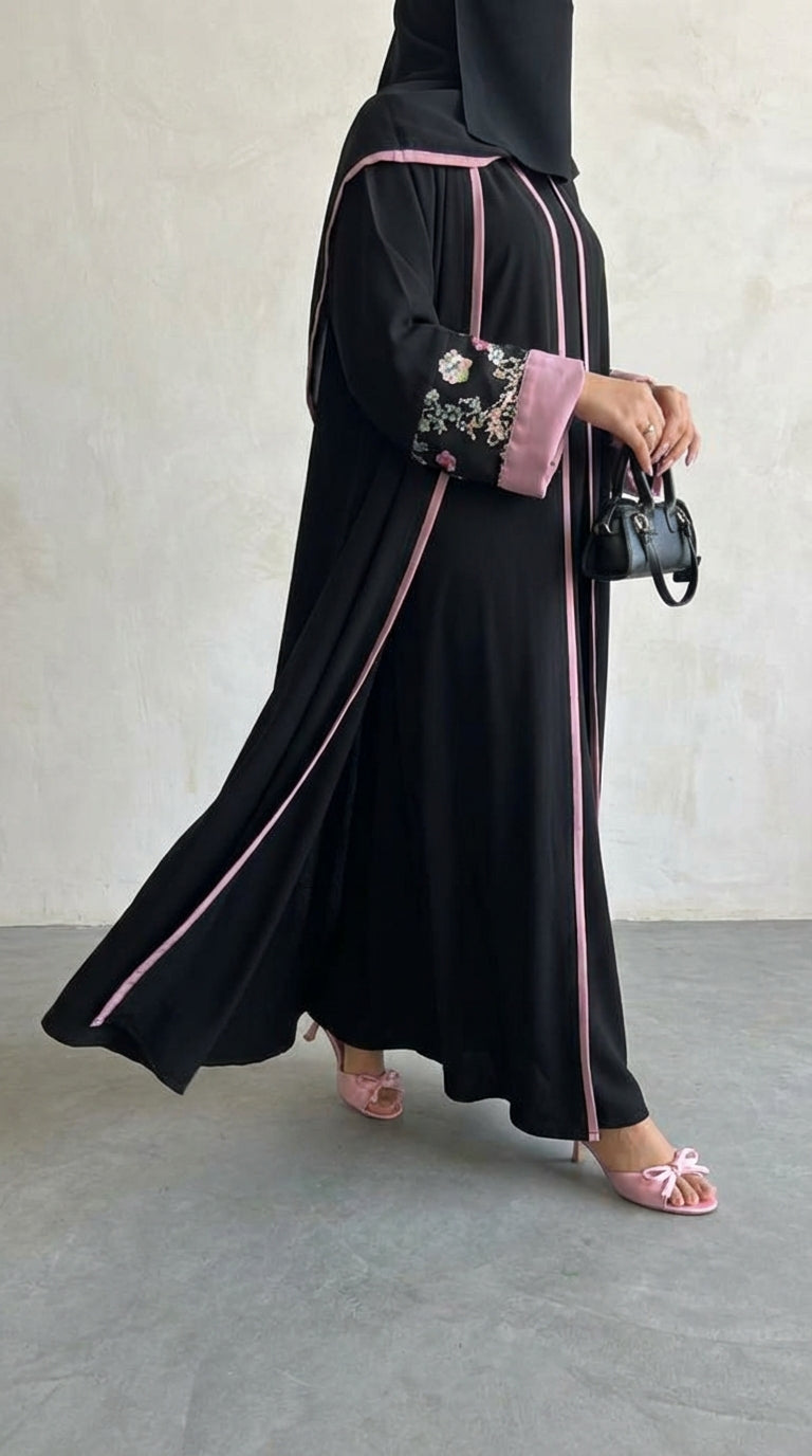 عباية كريب نص كلوش - Image 1