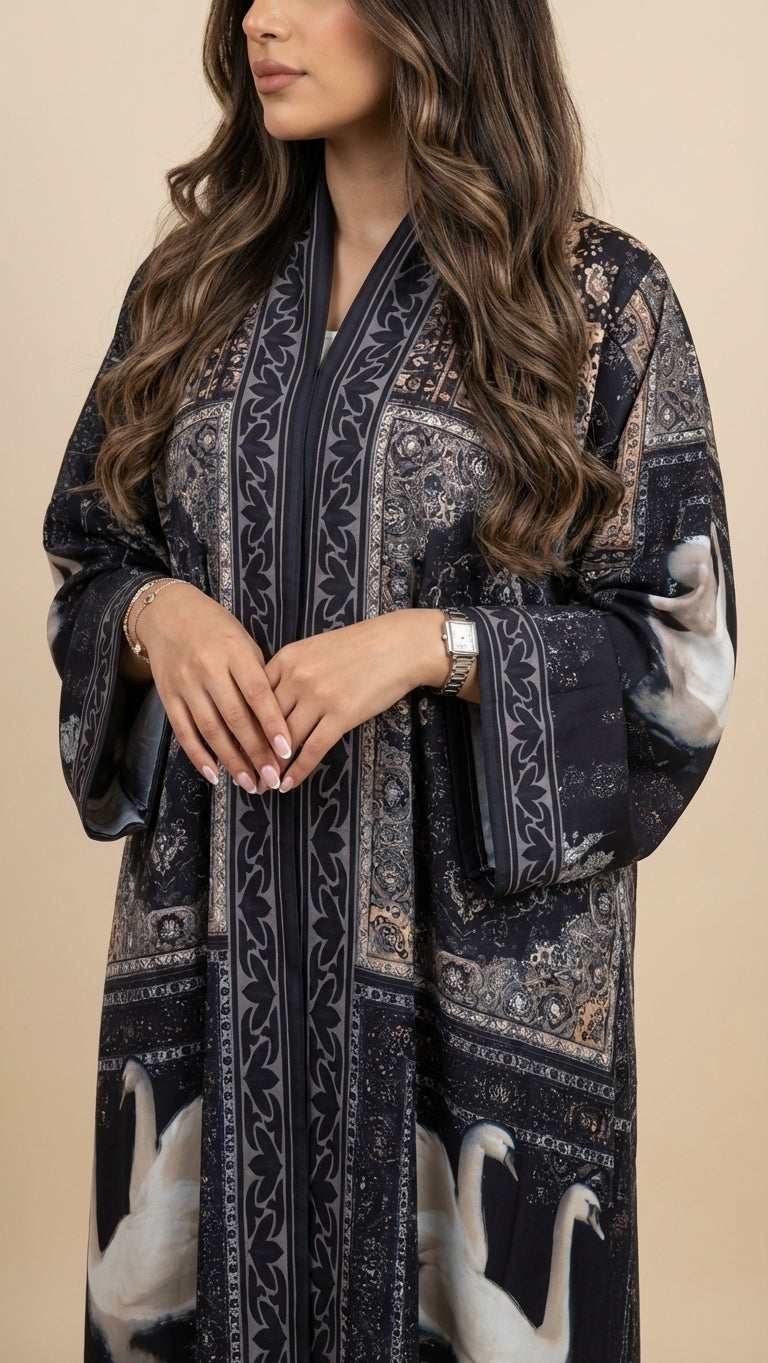 عباية طباعة | Printed Abaya - Image 4