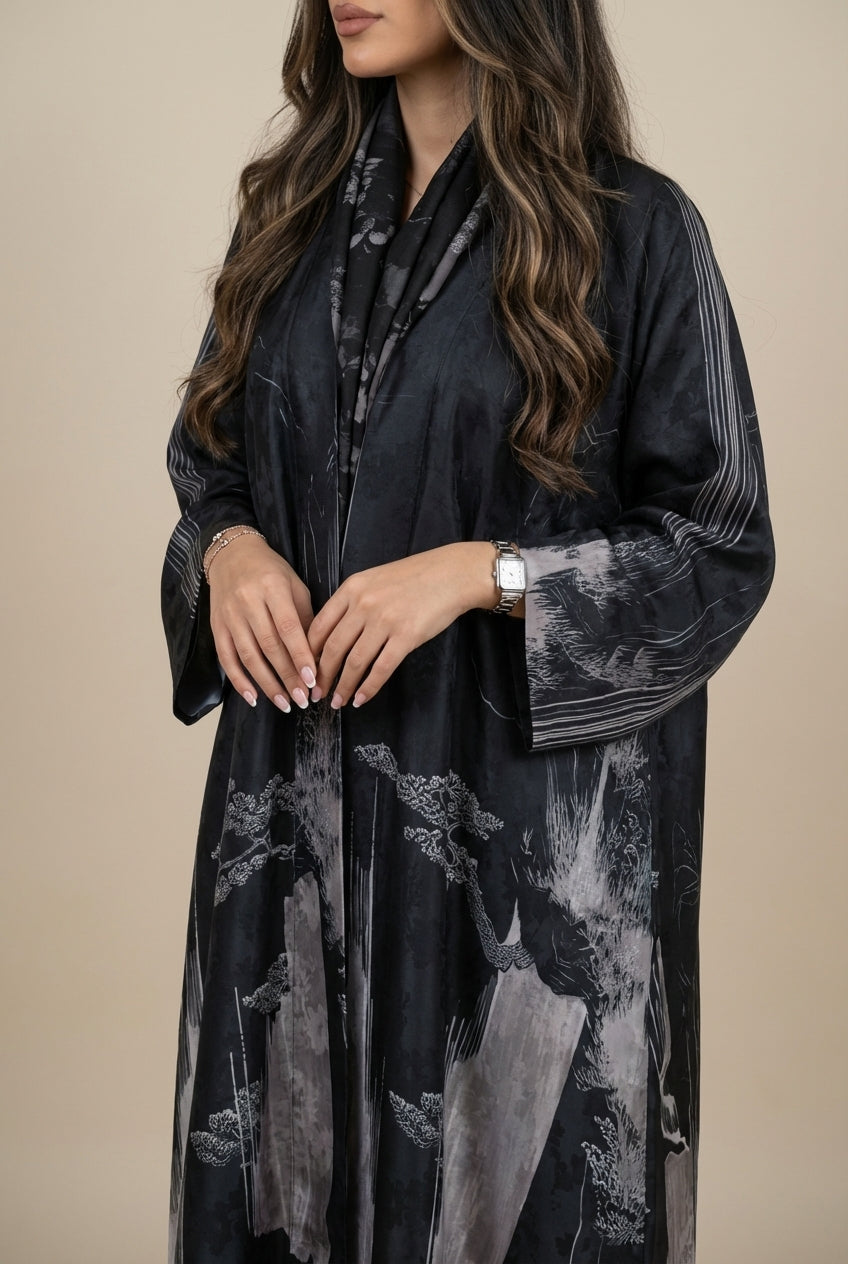 عباية طباعة | Printed Abaya - Image 1