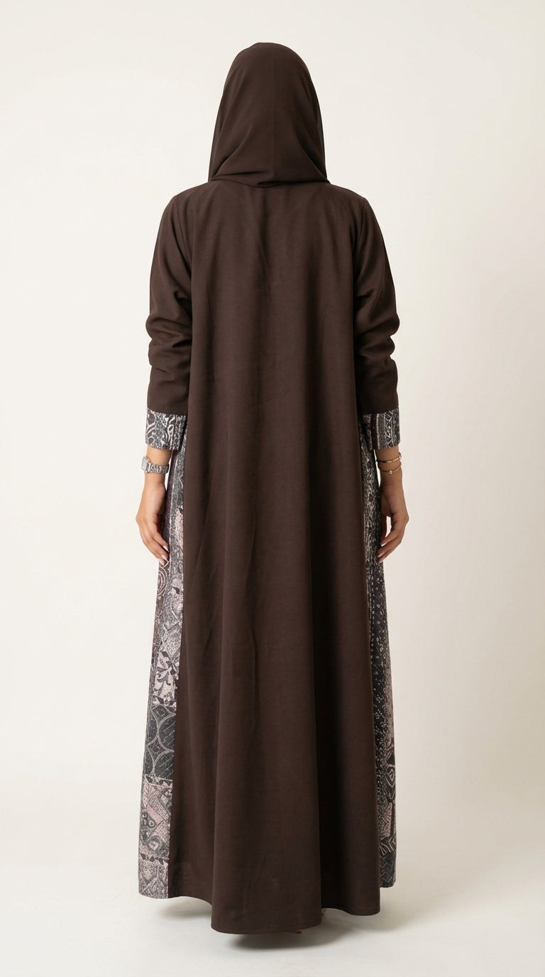 عباية لنن مع تدخيلة لنن طباعة - Image 4