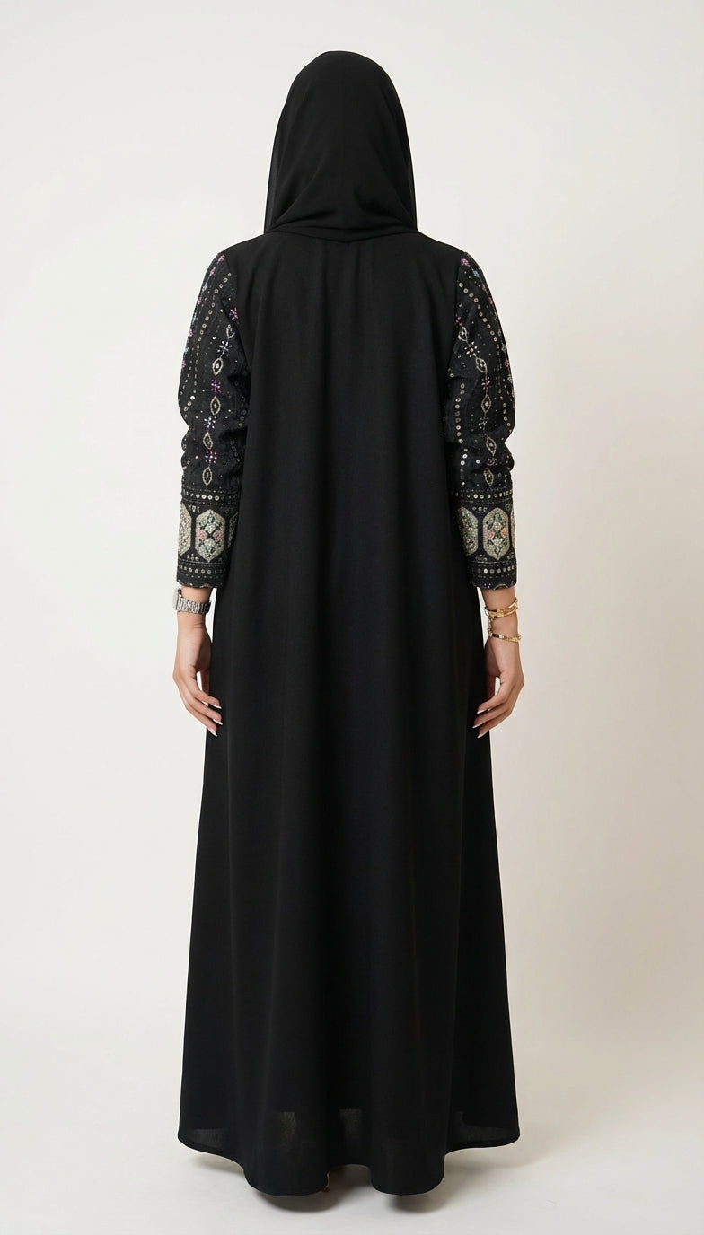 عباية اسود بتدخيله ركامة - Image 4