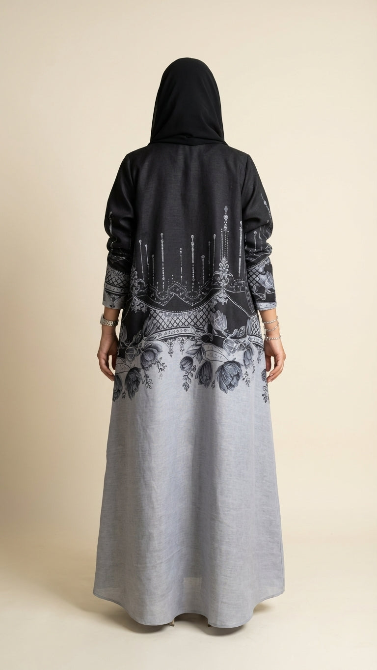 عباية لينن طباعة - Image 4