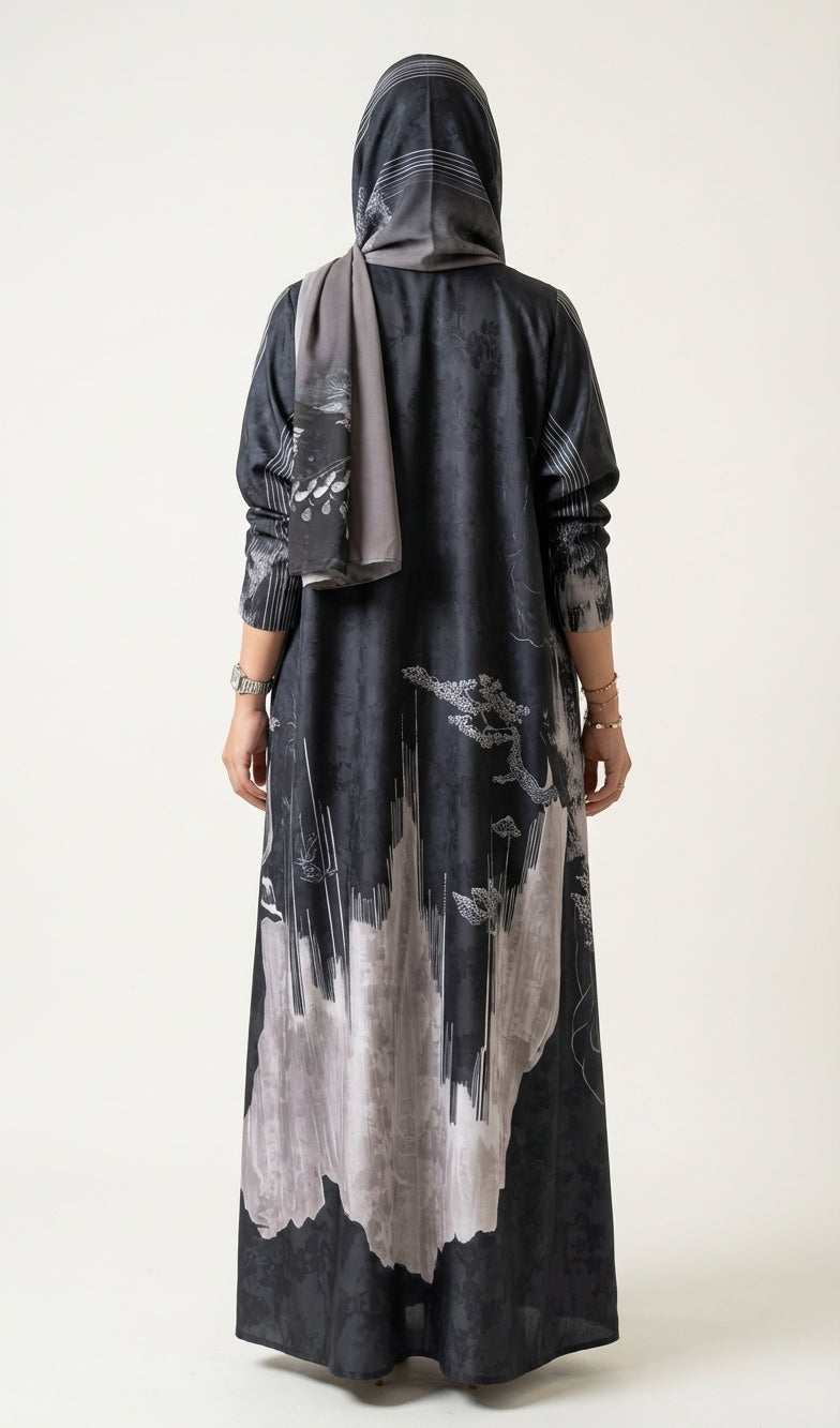 عباية طباعة | Printed Abaya - Image 4