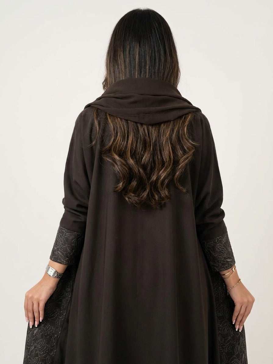 عباية تطريز بالامام الاكمام - Image 4