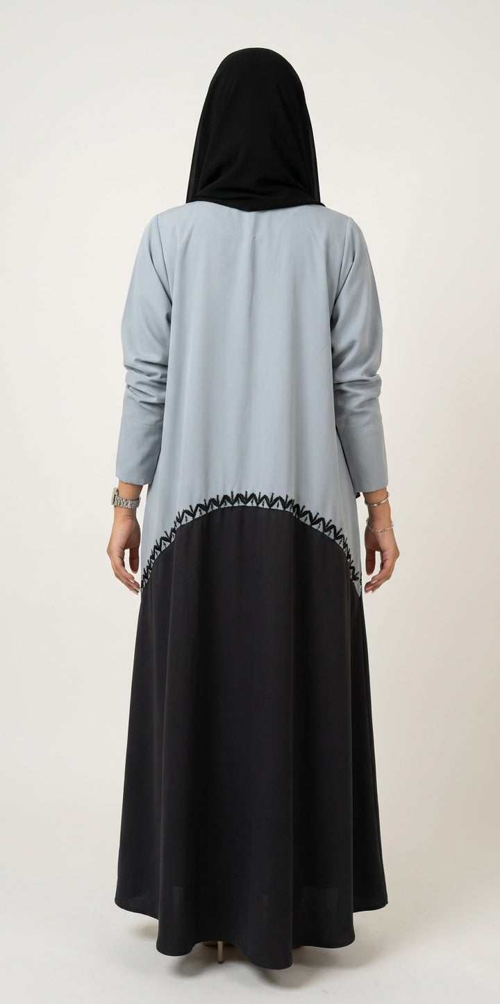 عباية بتدخيلة لونين وشك يدوي - Image 5