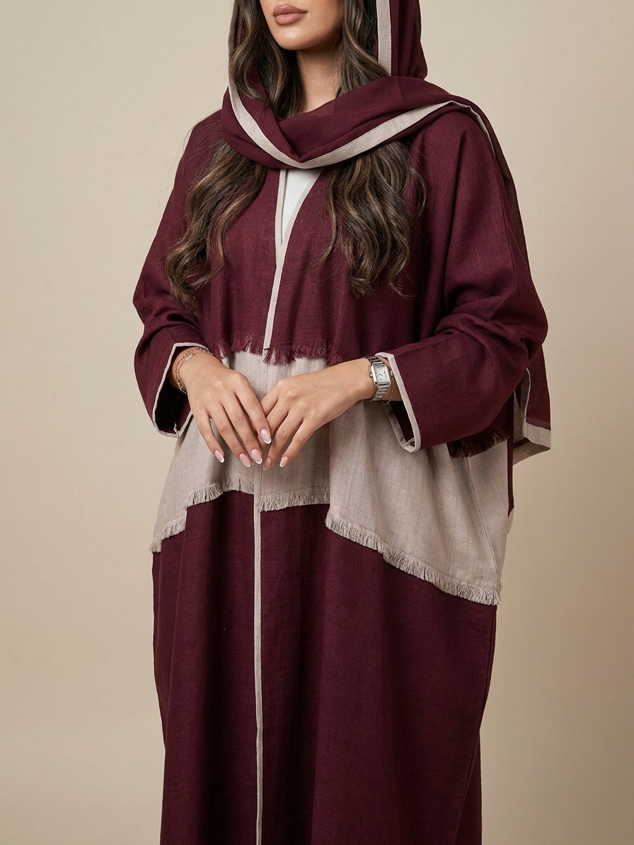 عباية بتدخيلة لينن - Image 1
