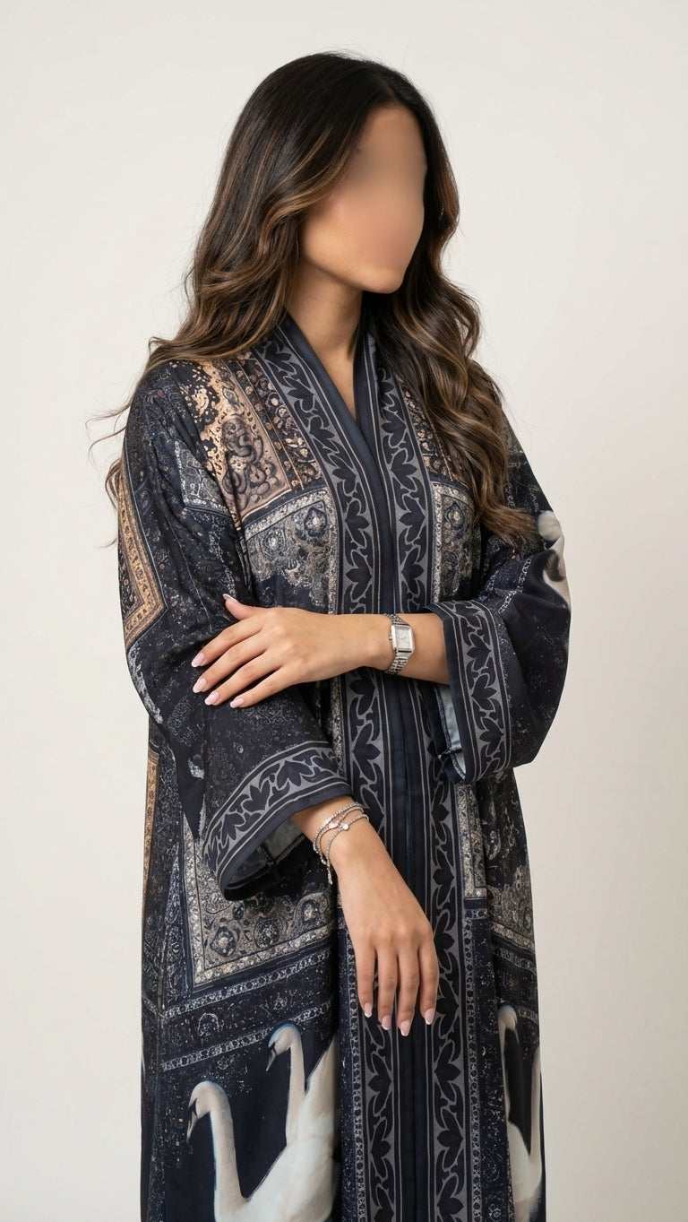 عباية طباعة | Printed Abaya - Image 1
