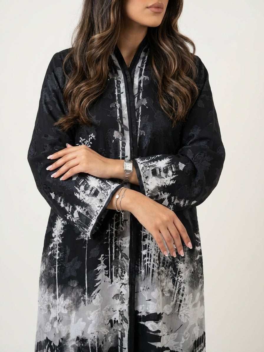 عباية طباعة | Printed Abaya - Image 2