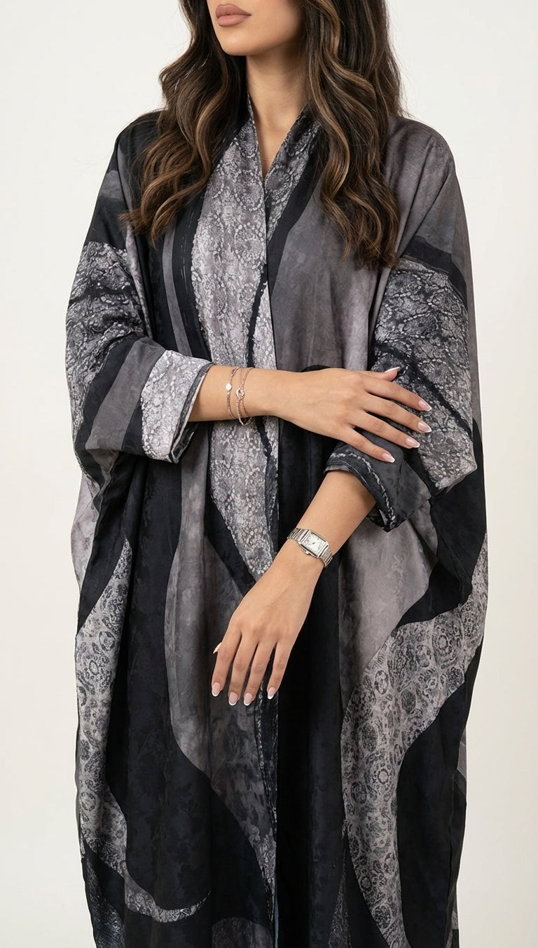 عباية طباعة | Printed Abaya - Image 3