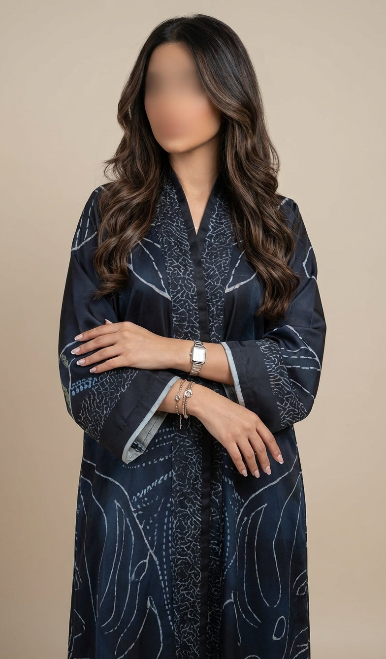 عباية طباعة | Printed Abaya - Image 2