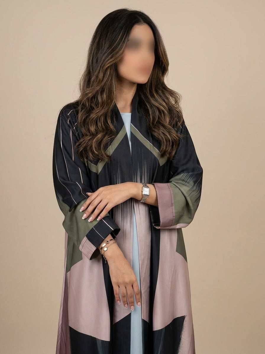 عباية طباعة | Printed Abaya - Image 1