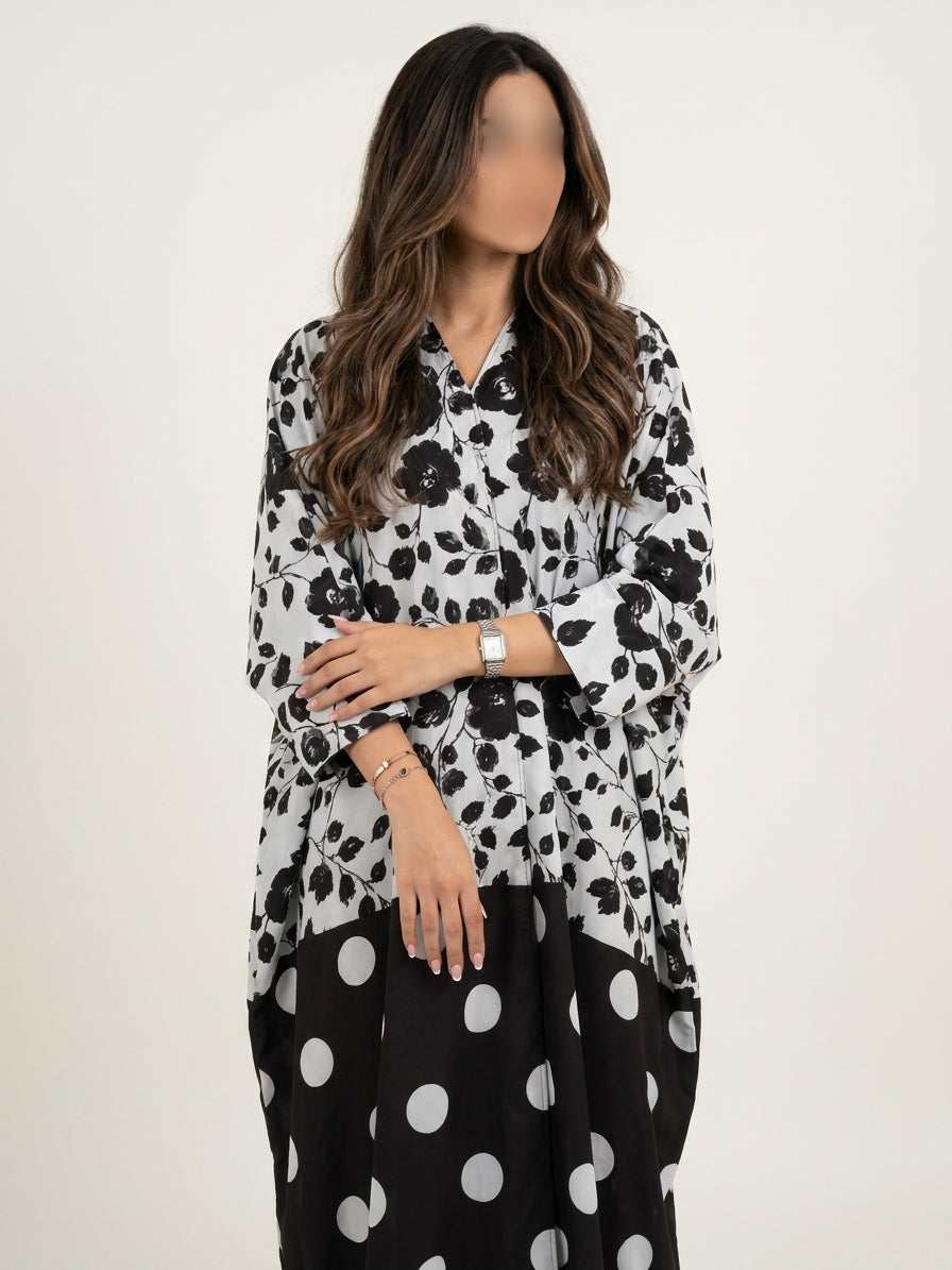 عباية طباعة | Printed Abaya - Image 1
