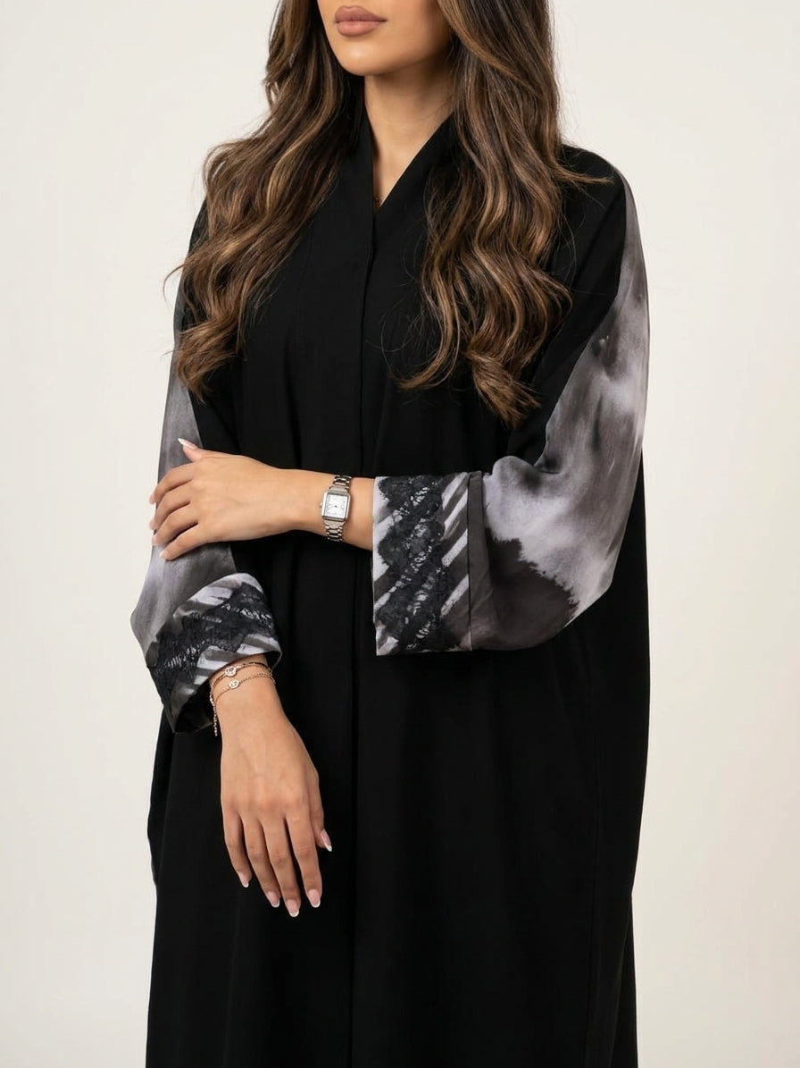 عباية طباعة | Printed Abaya - Image 3