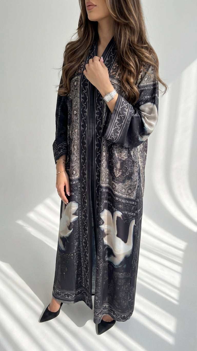عباية طباعة | Printed Abaya - Image 2