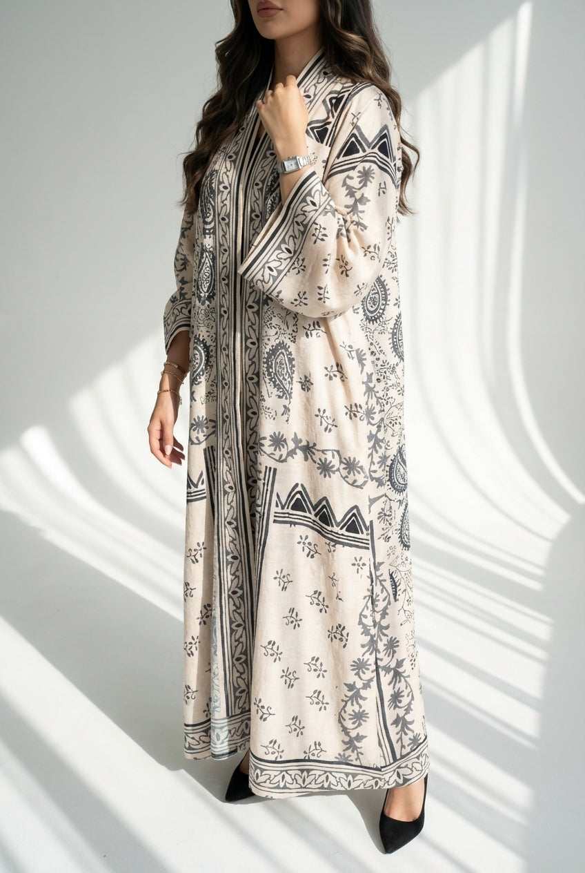عباية طباعة | Printed Abaya - Image 1